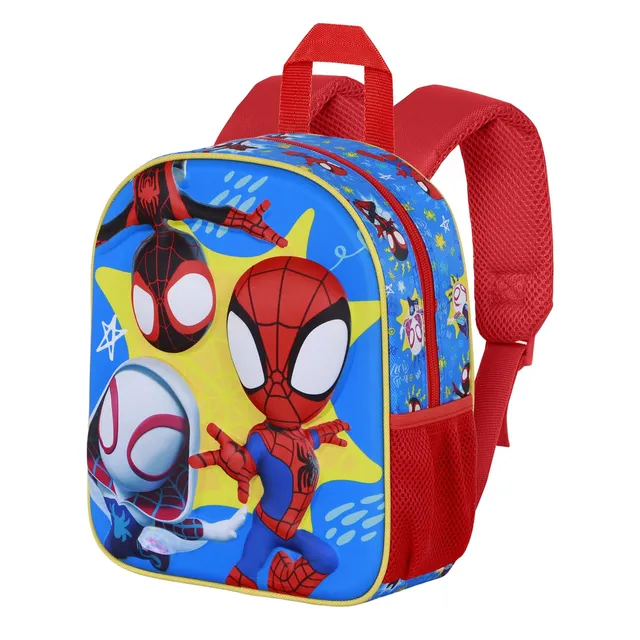marvel-sac-dos-3d-elite-spiderman-rouge-enfant-maternelle image 1