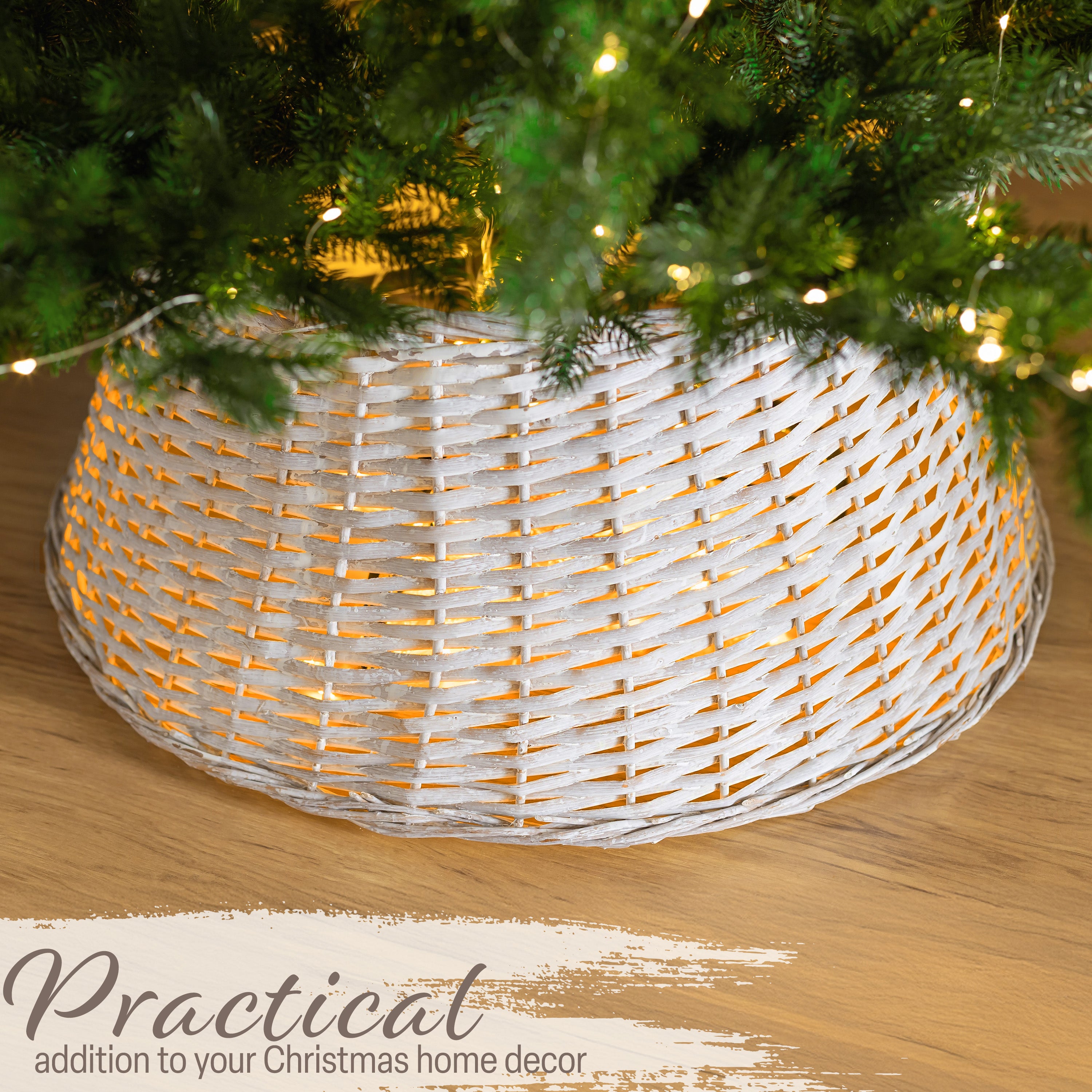 deco-express-jupe-de-sapin-cache-pied-osier-beige-53-cm image 2