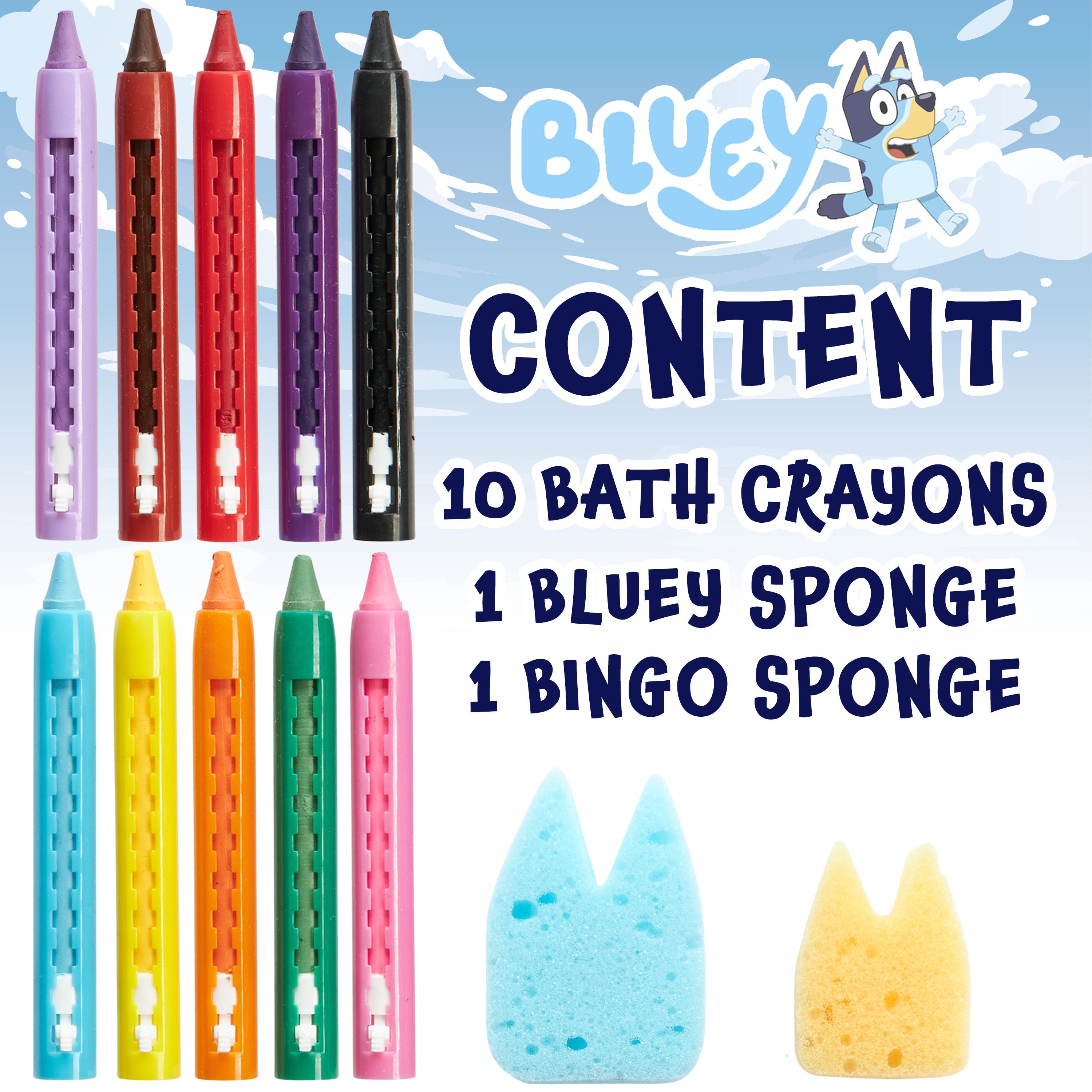 crayons-de-bain-bluey-enfant-lot-10-2-ponges image 6