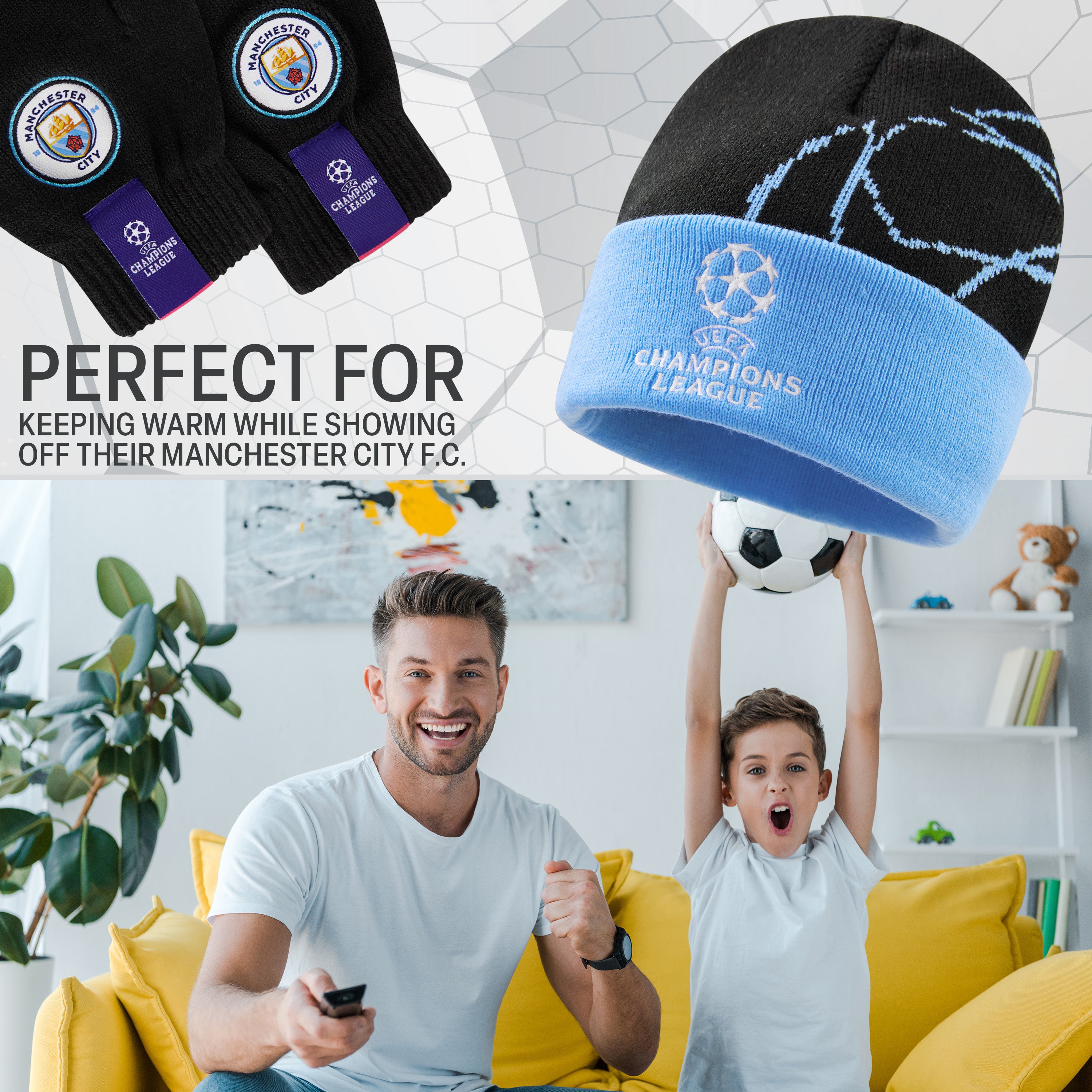 manchester-city-bonnet-gants-gar-on-ensemble-hiver image 2