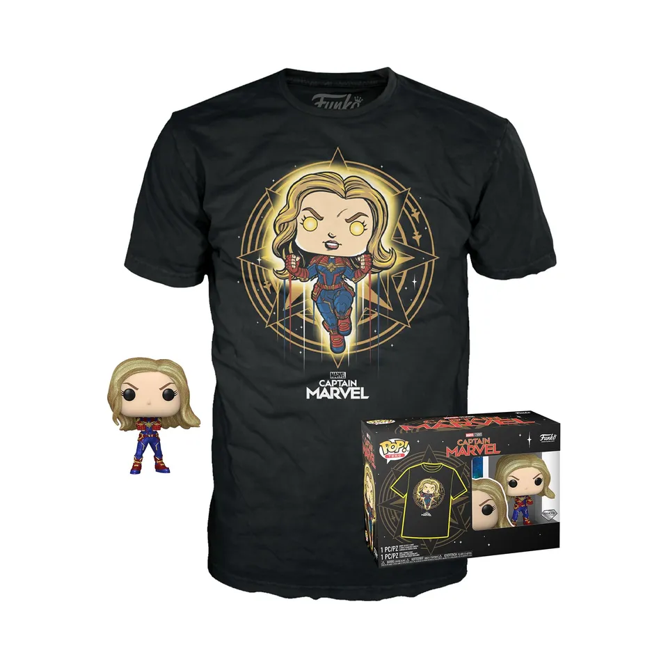 funko-pop-captain-marvel-figurine-t-shirt-xl-adulte image 1