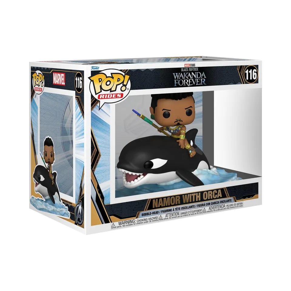 funko-pop-rides-namor-with-orca-black-panther-figurine-vinyle image 1