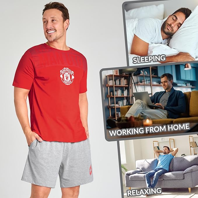 manchester-united-pyjama-short-homme-t-taille-m image 3