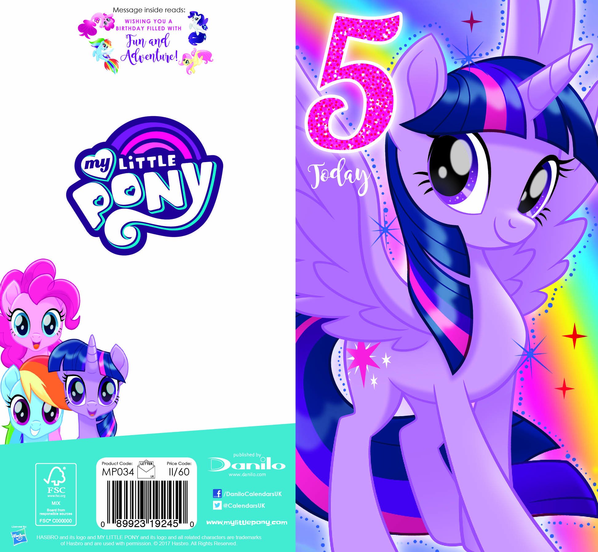 my-little-pony-carte-anniversaire-12-7-cm-movie image 2