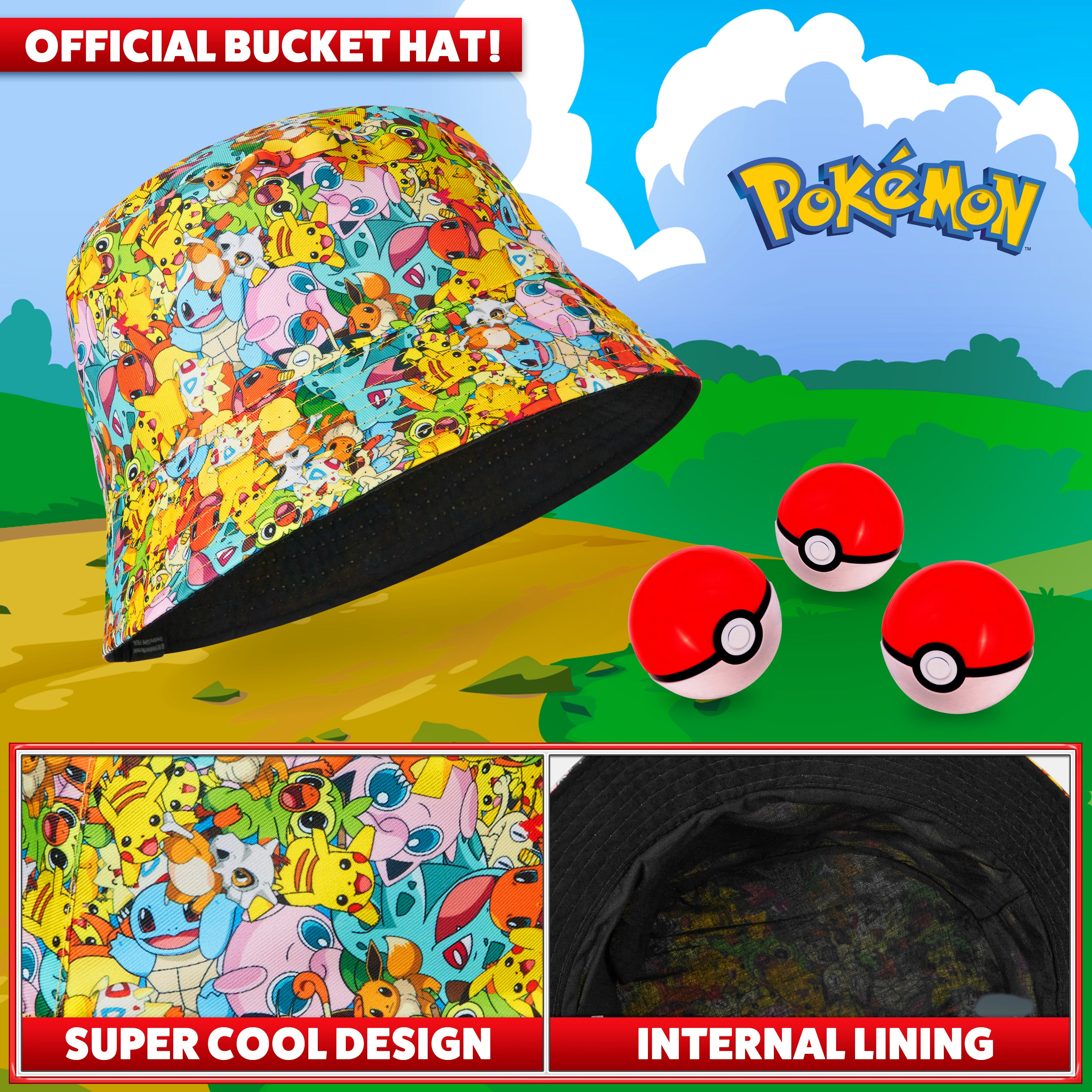 bob-pok-mon-pikachu-enfant-chapeau-soleil-polyester image 3