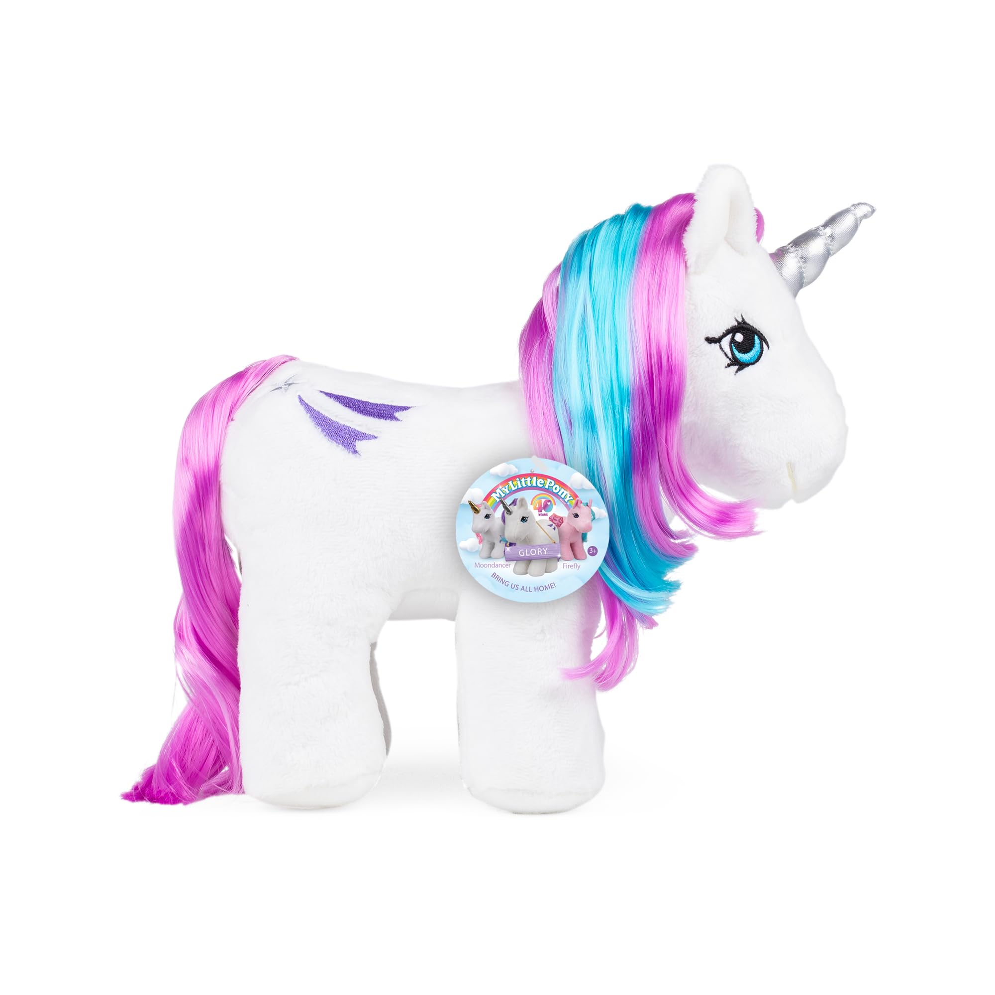 my-little-pony-classics-glory-peluche-licorne-22-cm-40e-anniversaire image 2