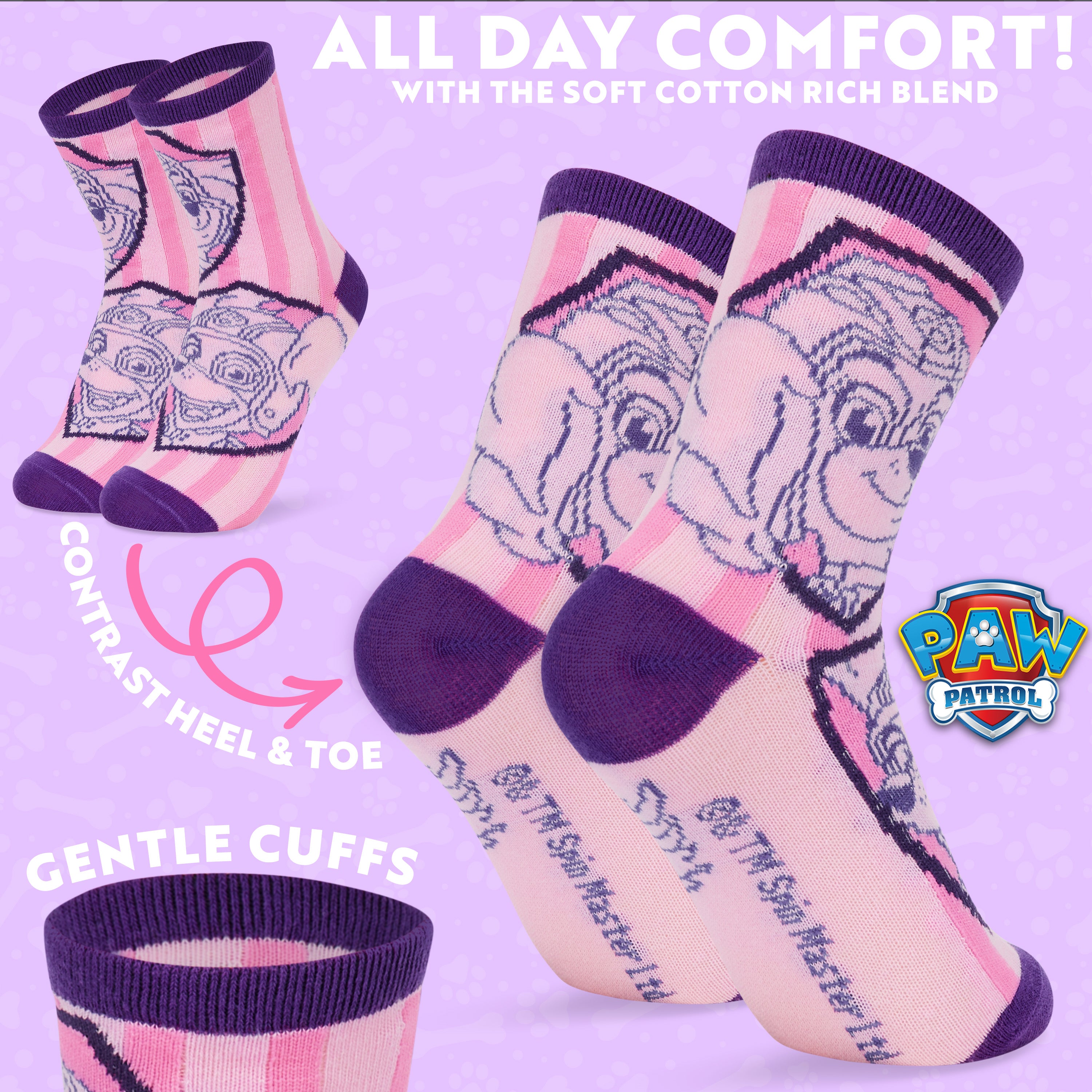 get-trend-girls-pat-patrouille-chaussettes-fille-lot-5 image 4