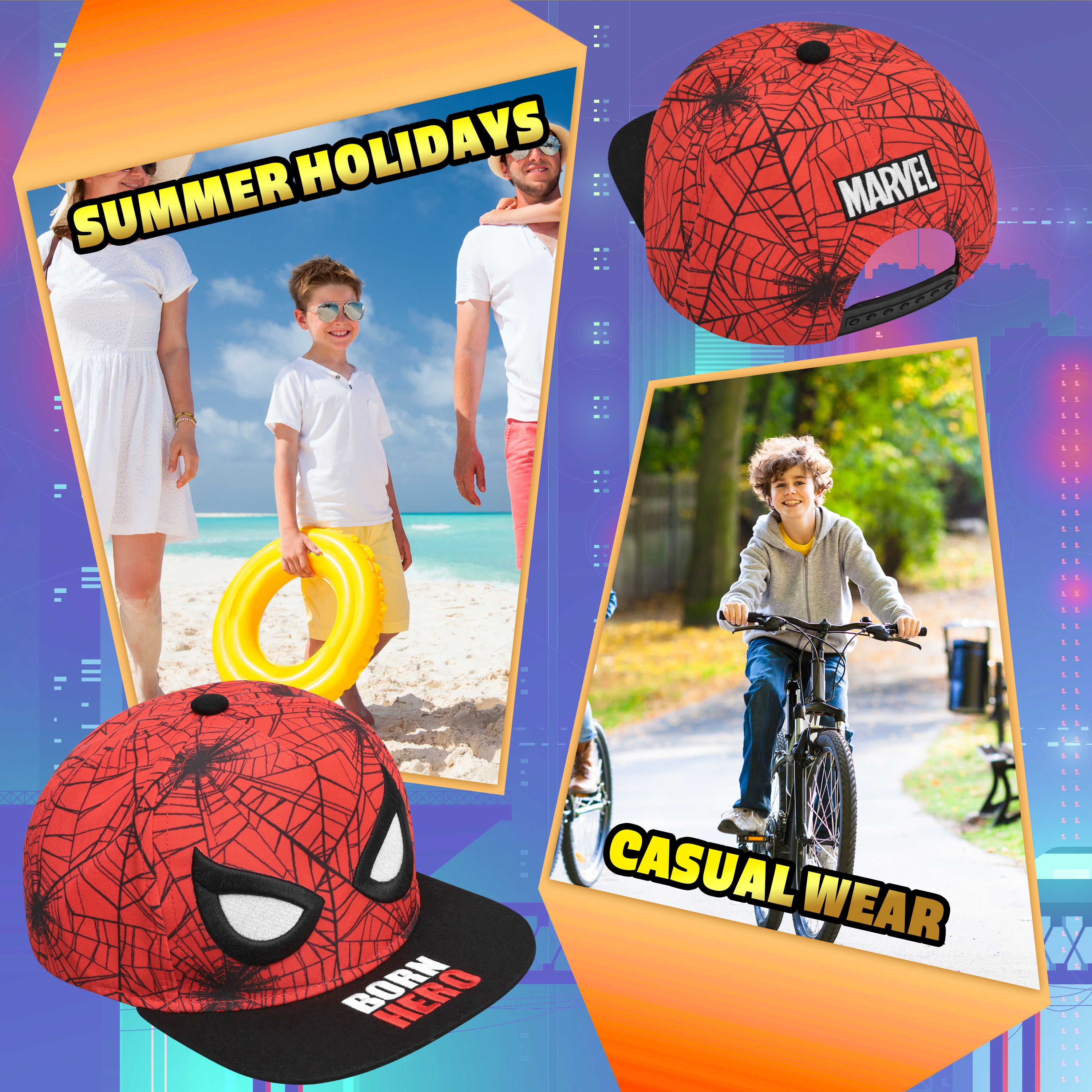get-trend-boys-marvel-spiderman-casquette-gar-on-r-glable image 5