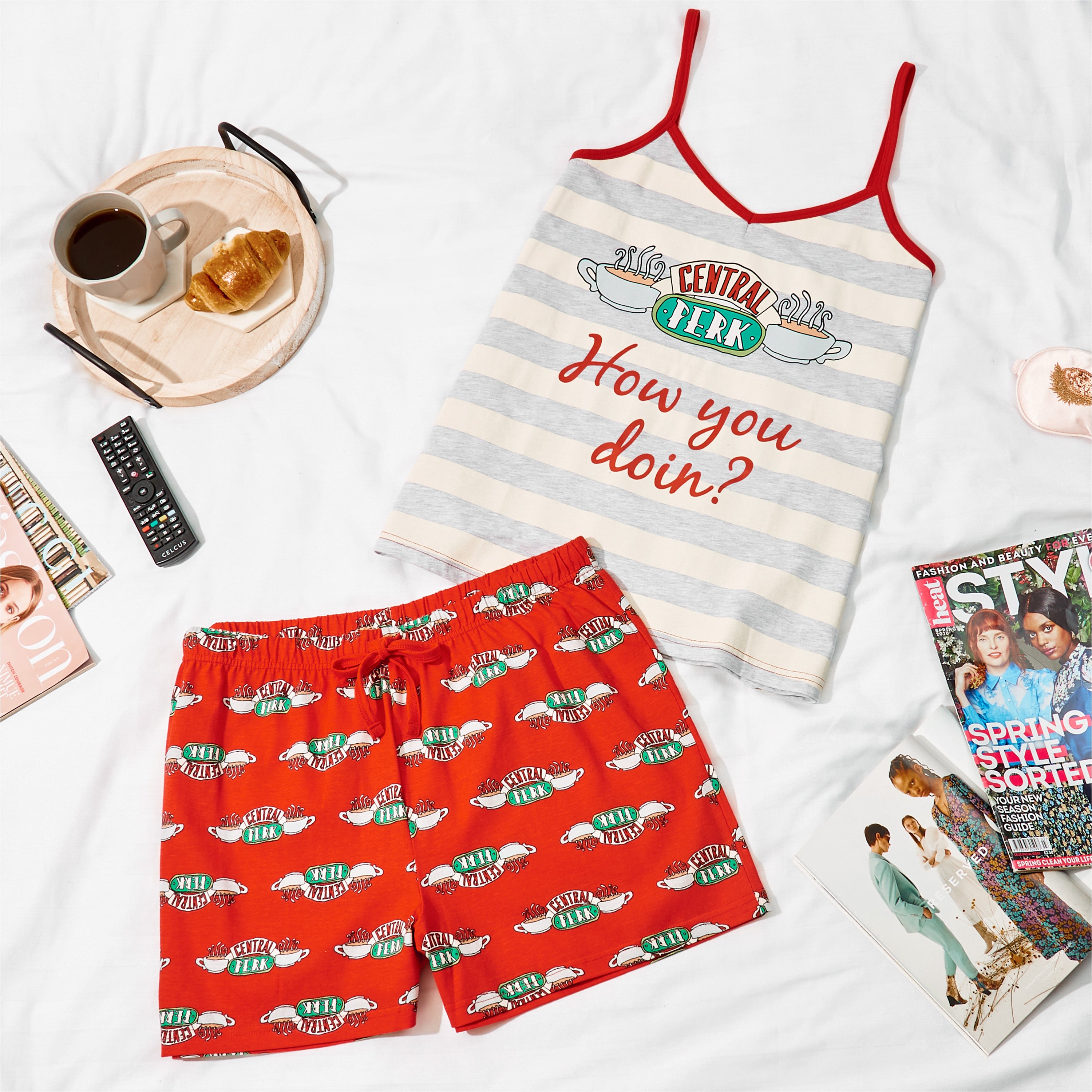 friends-pyjama-femme-court-short-coton-s-xl image 2