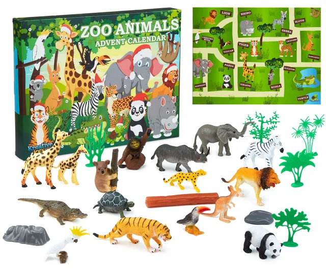 kreativekraft-calendrier-de-l-avent-enfant-zoo-24-jouets image 1