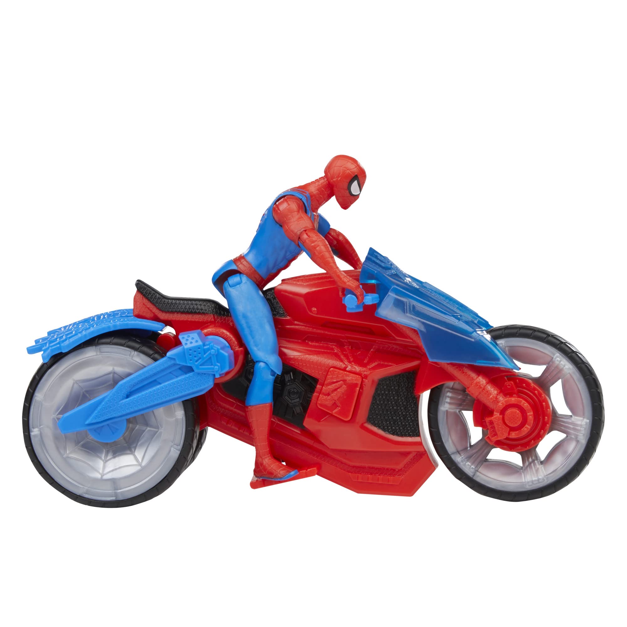 marvel-spider-man-arachno-moto-jouet-figurine-10-cm-lance-toile image 5