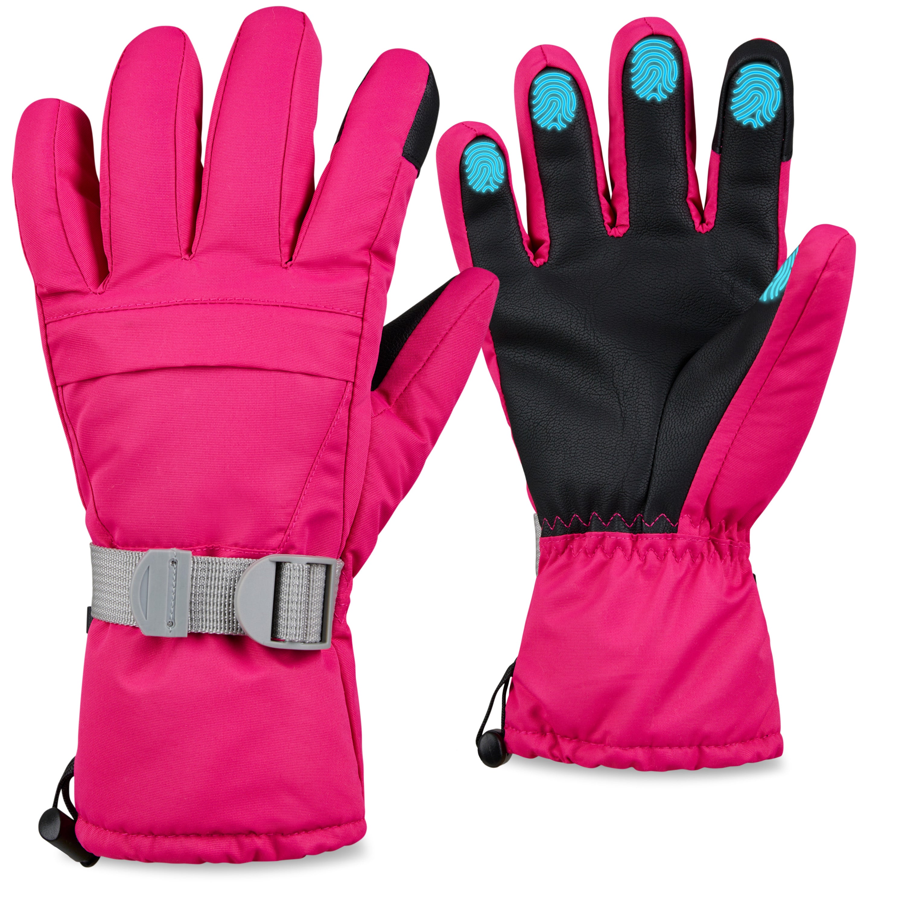 citycomfort-women-gants-de-ski-femme-noir-polaire-tactile image 8