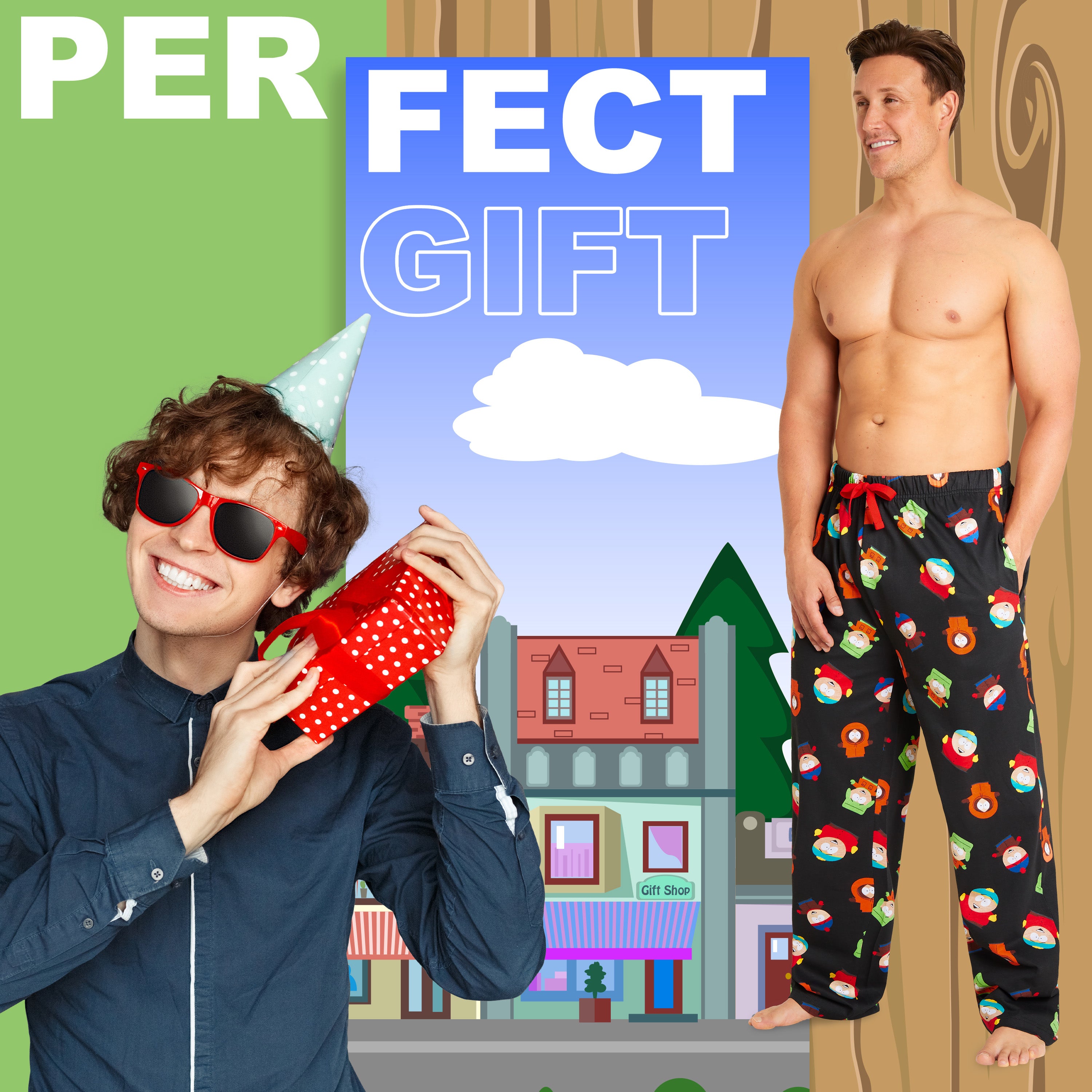 south-park-bas-de-pyjama-homme-coton-pantalon-lounge image 3