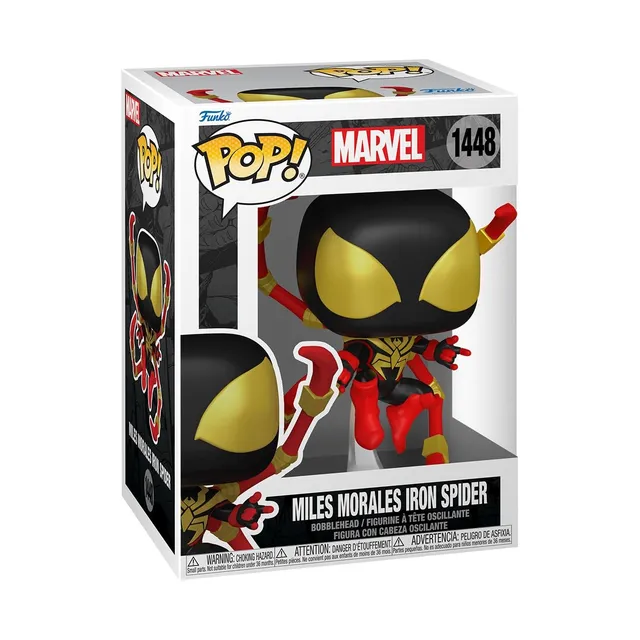 funko-pop-marvel-miles-morales-iron-spider-figurine-9-5-cm image 1