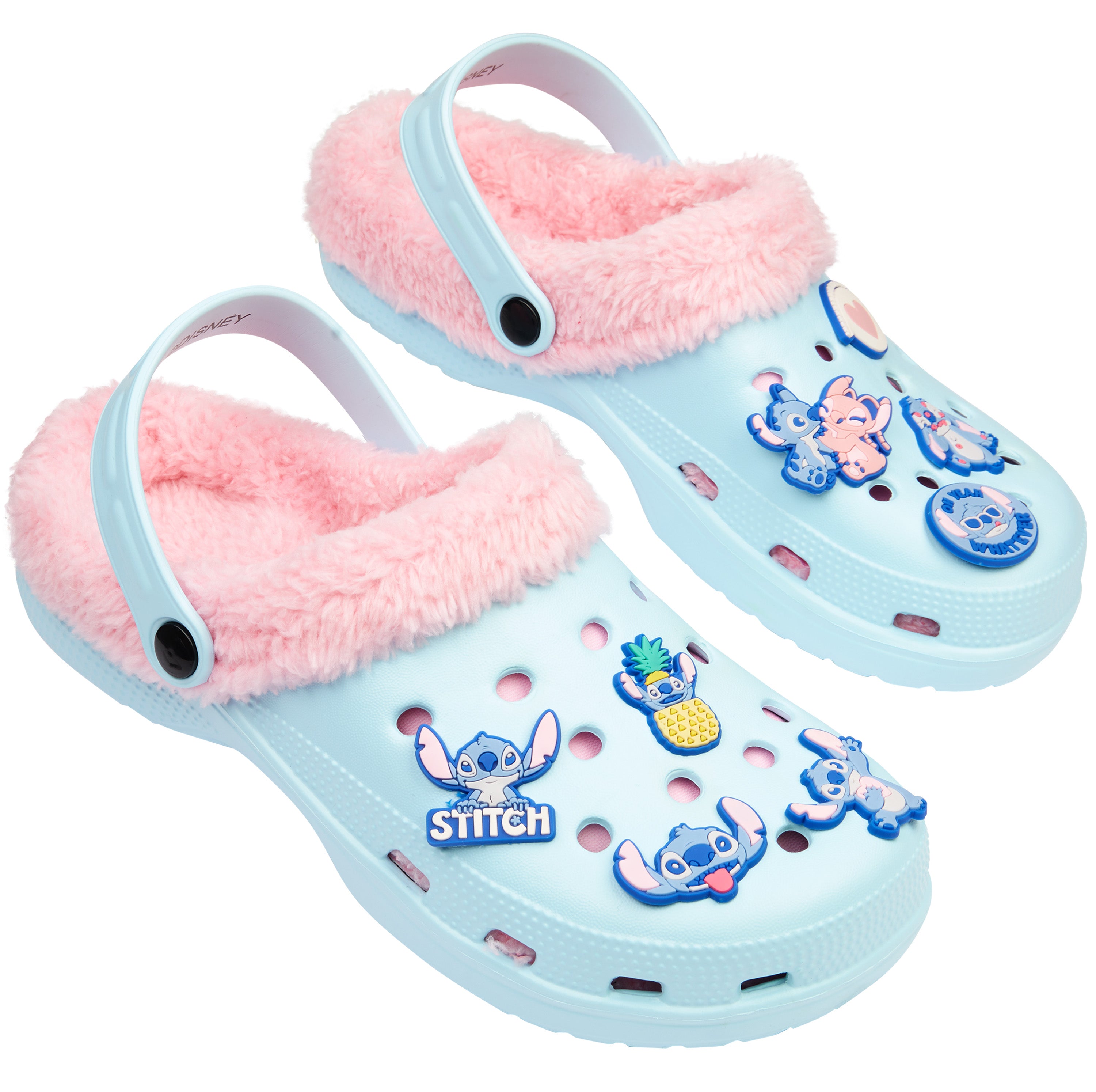 disney-stitch-sabots-femme-doublure-polaire-breloques-jardin image 1
