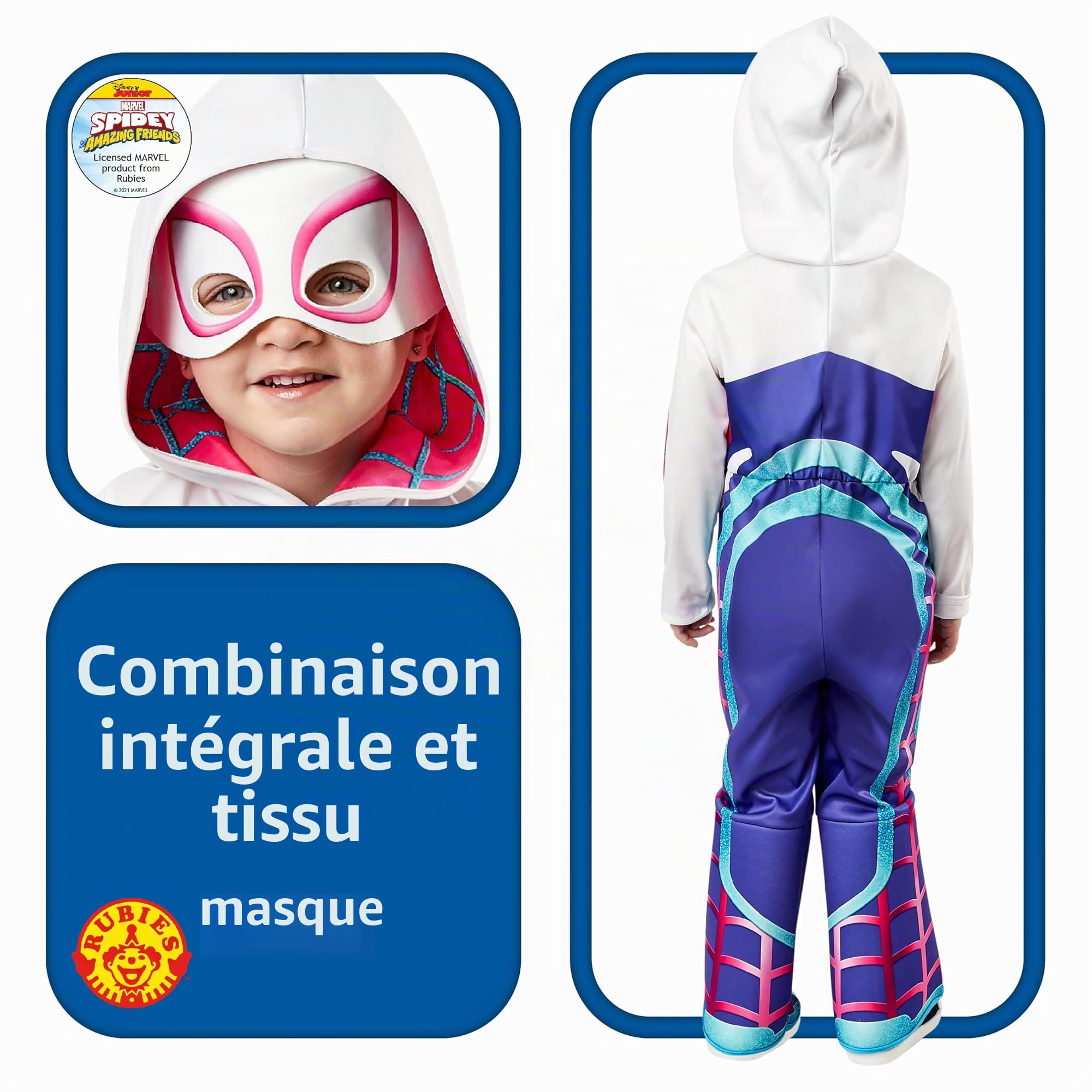 rubies-marvel-spidey-ghost-spider-costume-luxe-enfant-2-3-ans image 2