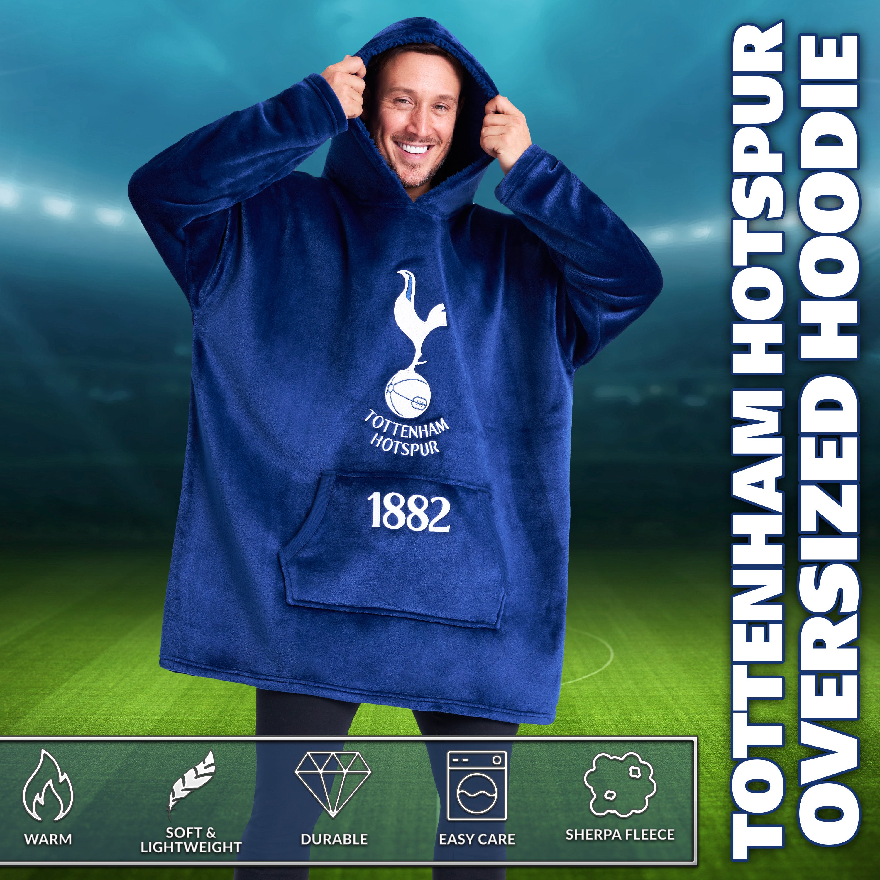 get-trend-men-tottenham-sweat-plaid-homme-taille-unique-polaire image 5