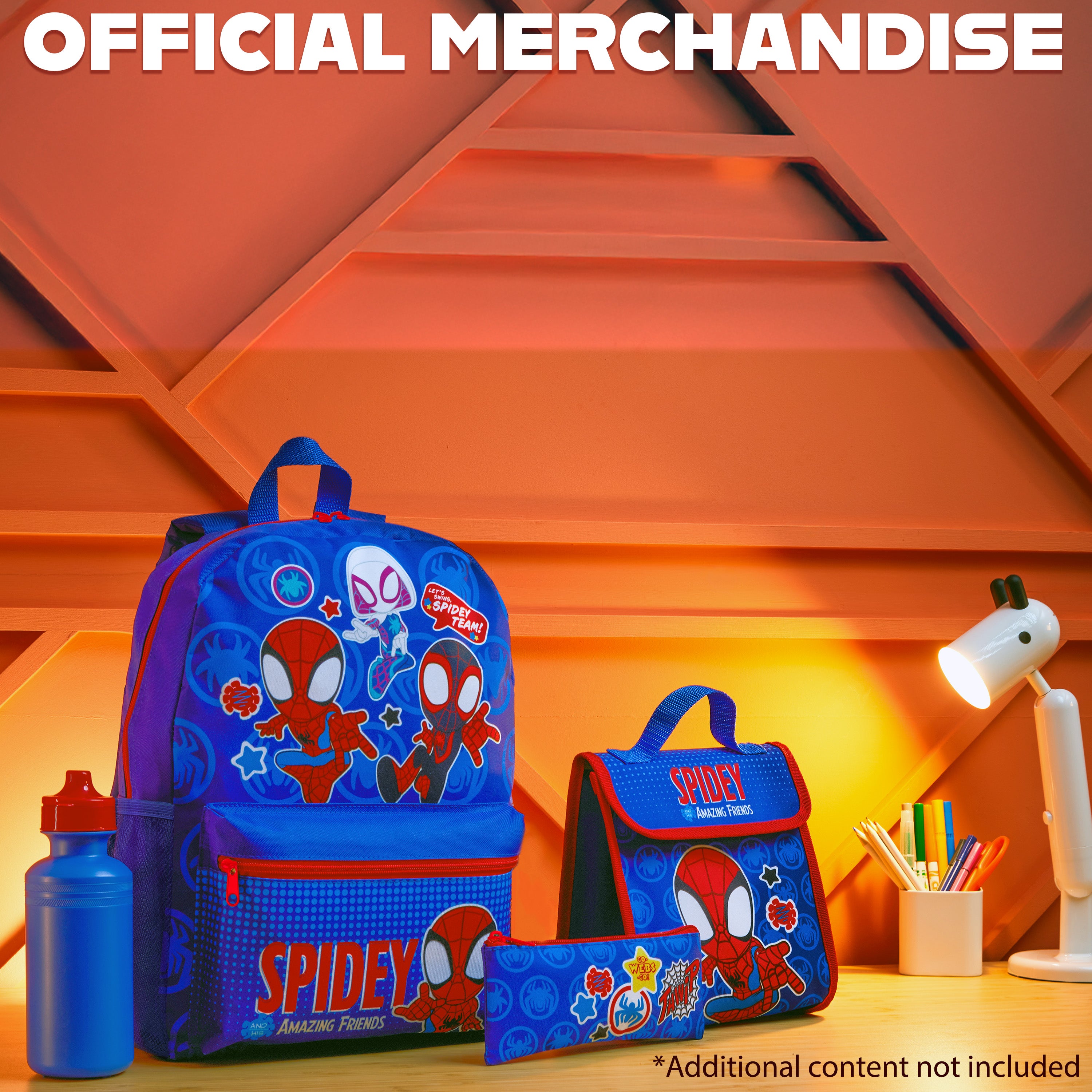 marvel-spider-man-sac-dos-cole-set-4-pi-ces-spidey-gourde image 6