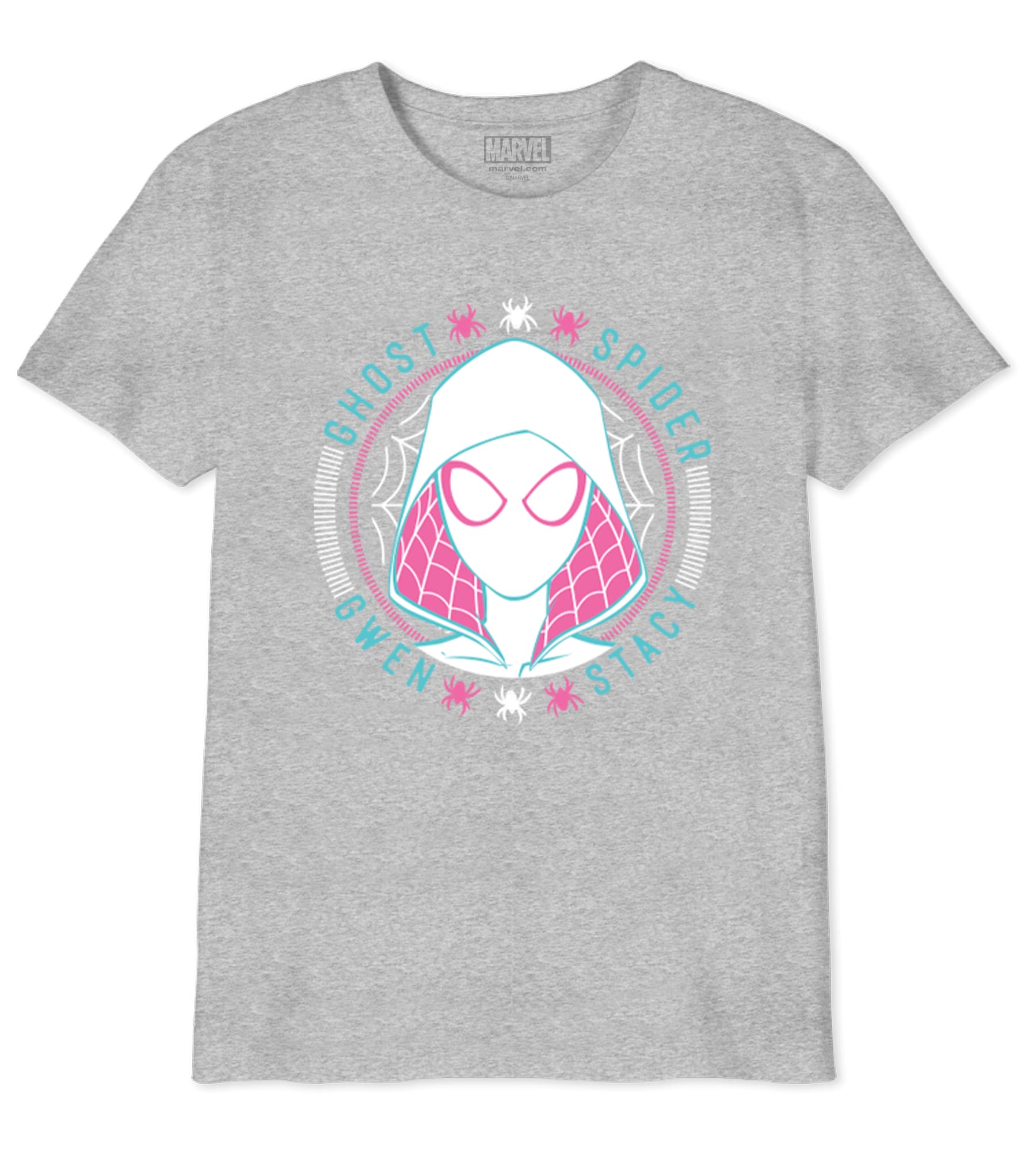 marvel-t-shirt-fille-coton-gris-rose-8-ans image 2