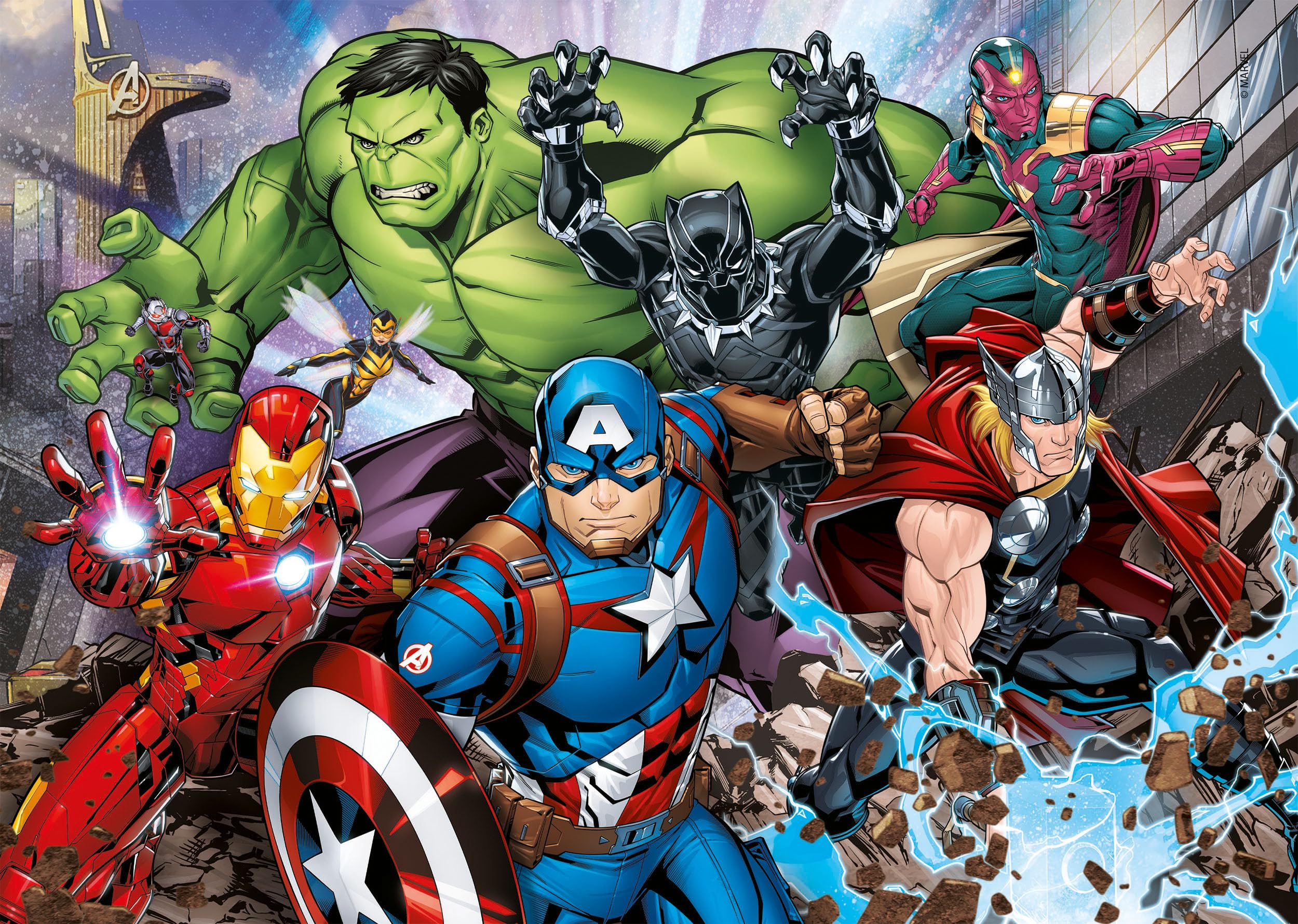 marvel-puzzles-avengers-2x60-pi-ces-puzzle-enfant-4-ans-clementoni image 4