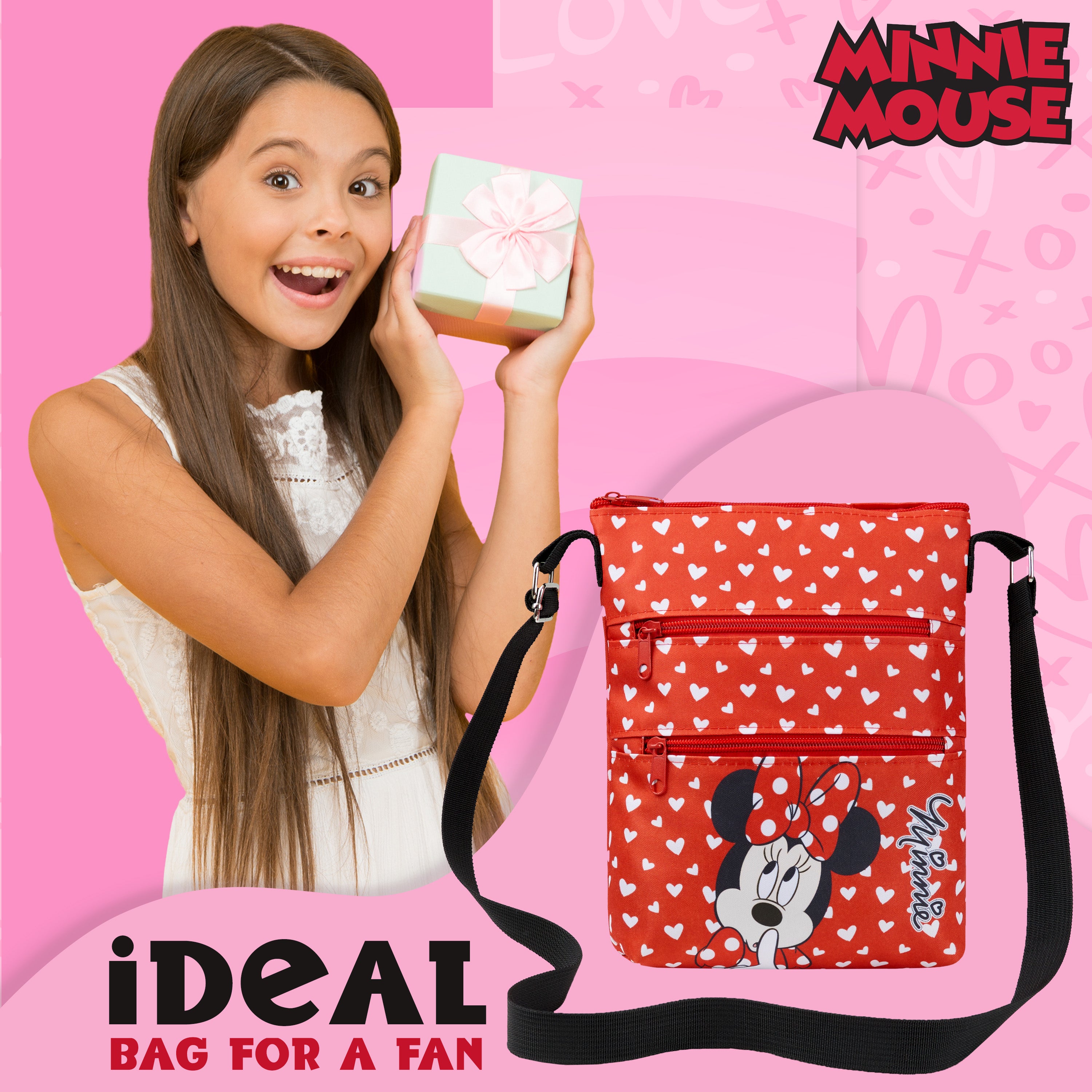 disney-minnie-sac-bandouli-re-fille-3-poches-zipp-es-r-glable image 3