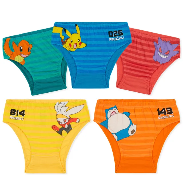 get-trend-boys-pok-mon-slip-gar-on-coton-lot-de-5-pikachu image 1