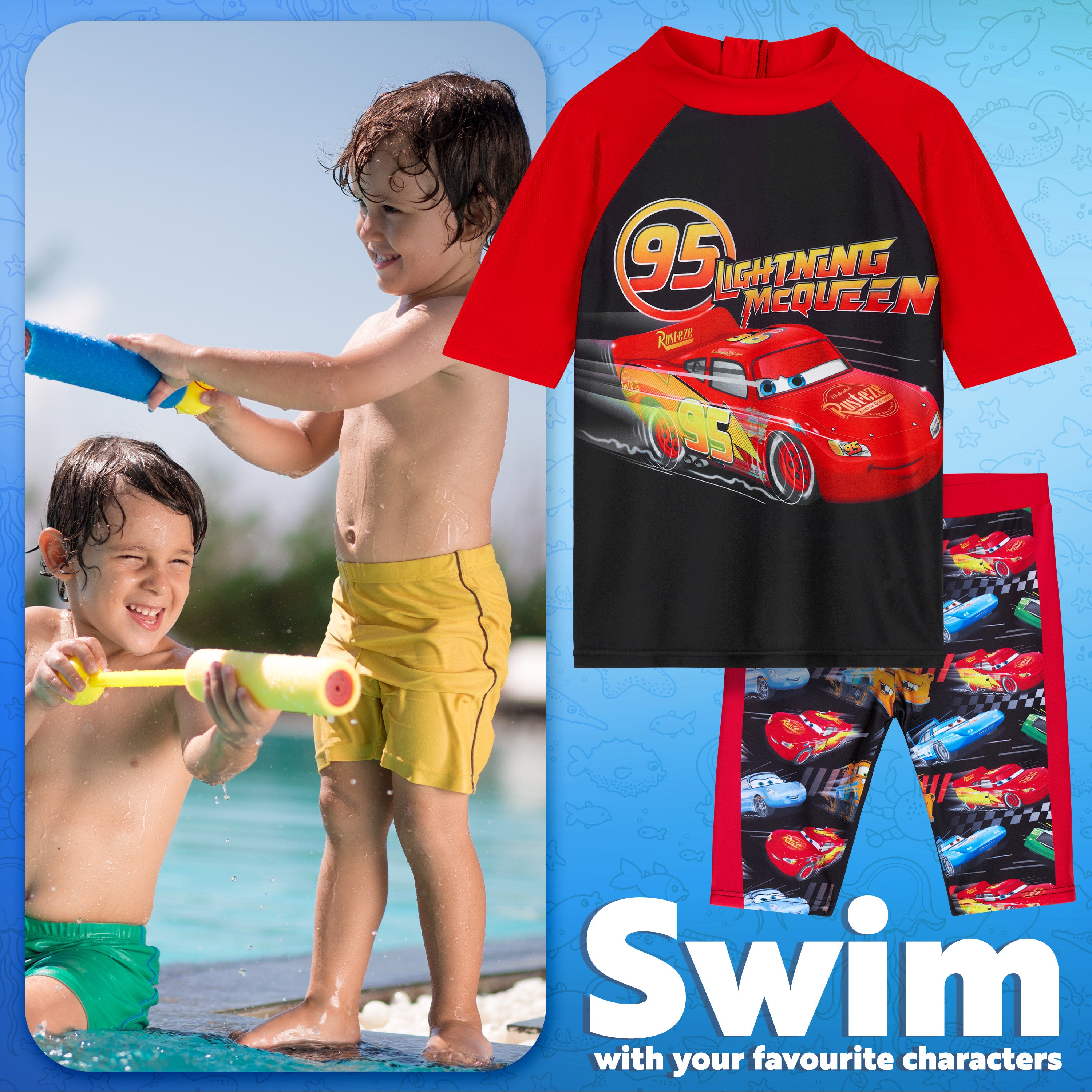 maillot-de-bain-gar-on-2-pi-ces-2-3-ans-cars image 3