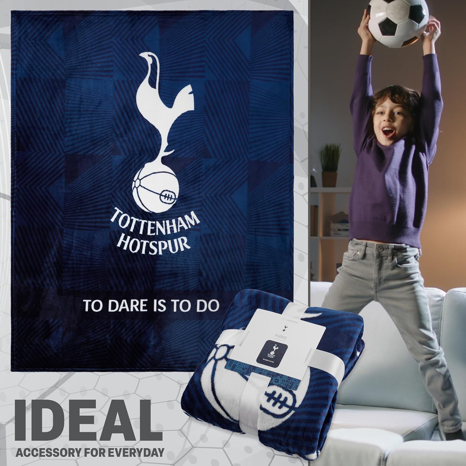tottenham-hotspur-plaid-polaire-125x150-cm-supporter image 5