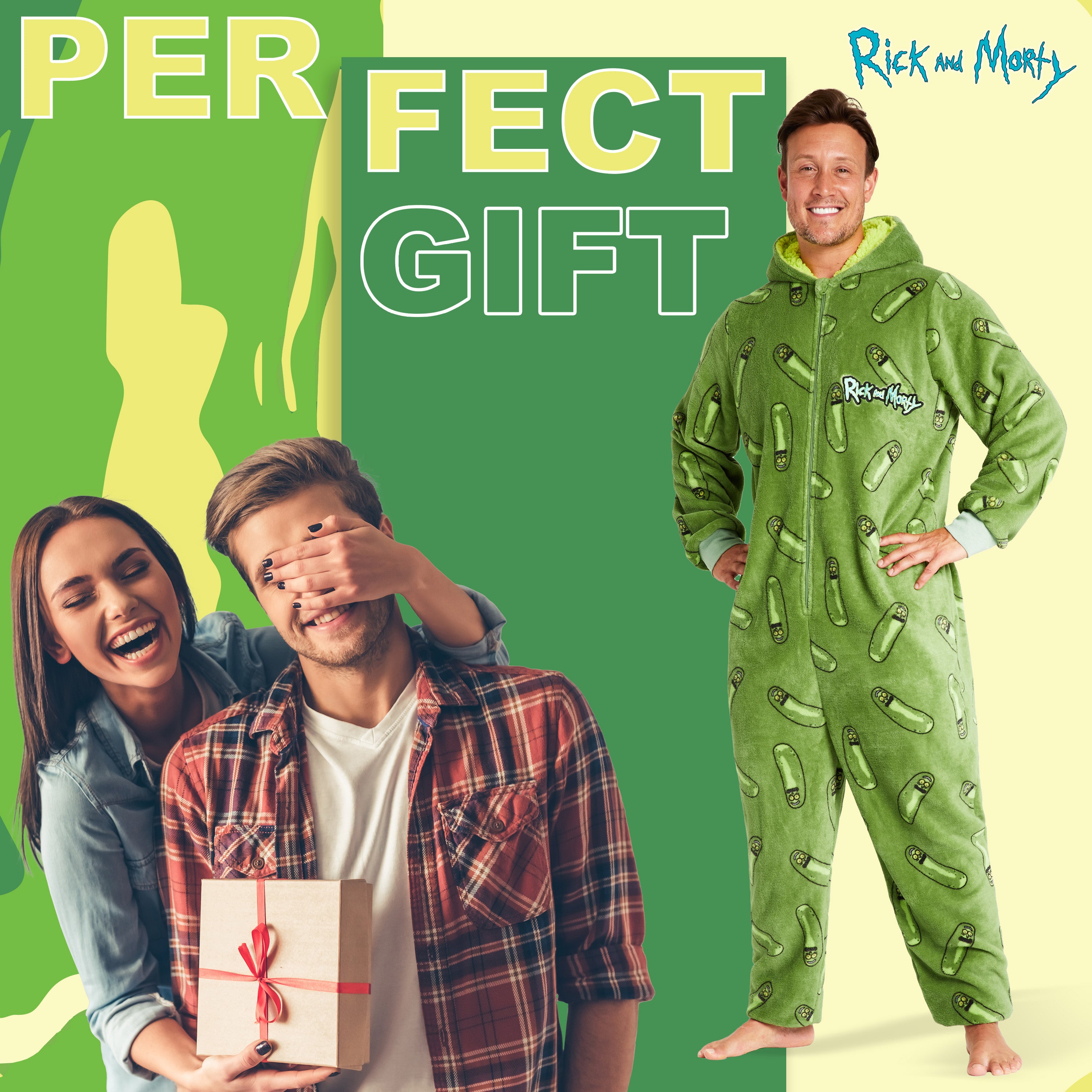 rick-and-morty-combinaison-pyjama-homme-polaire-capuche-m image 2