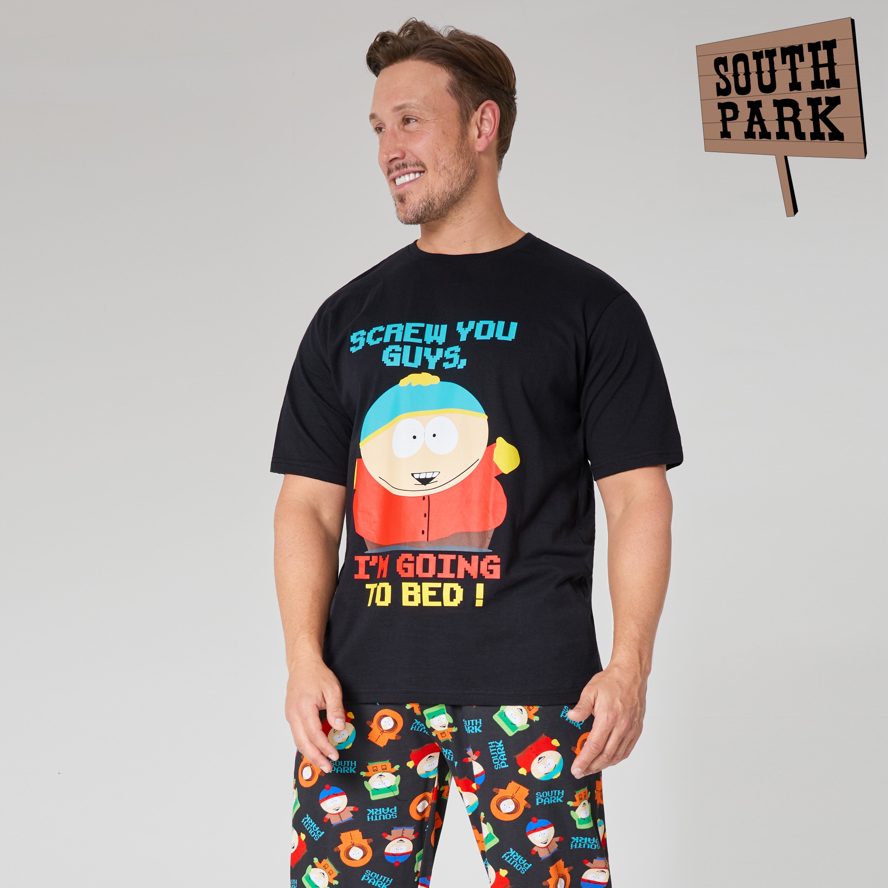 south-park-ensemble-pyjama-homme-coton-t-shirt-et-pantalon image 5