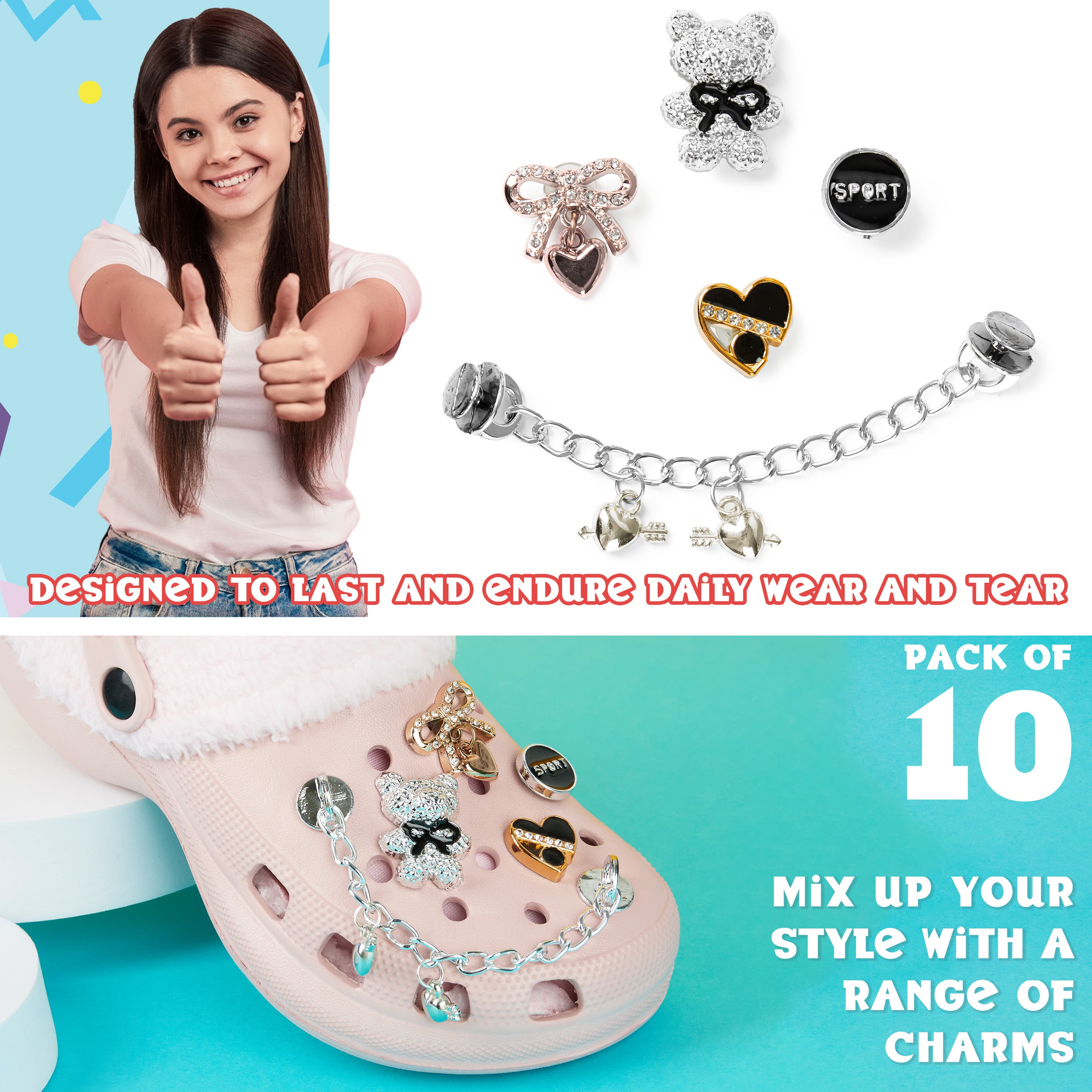 citycomfort-charms-sabots-lot-breloques-cha-nes-d-co image 6