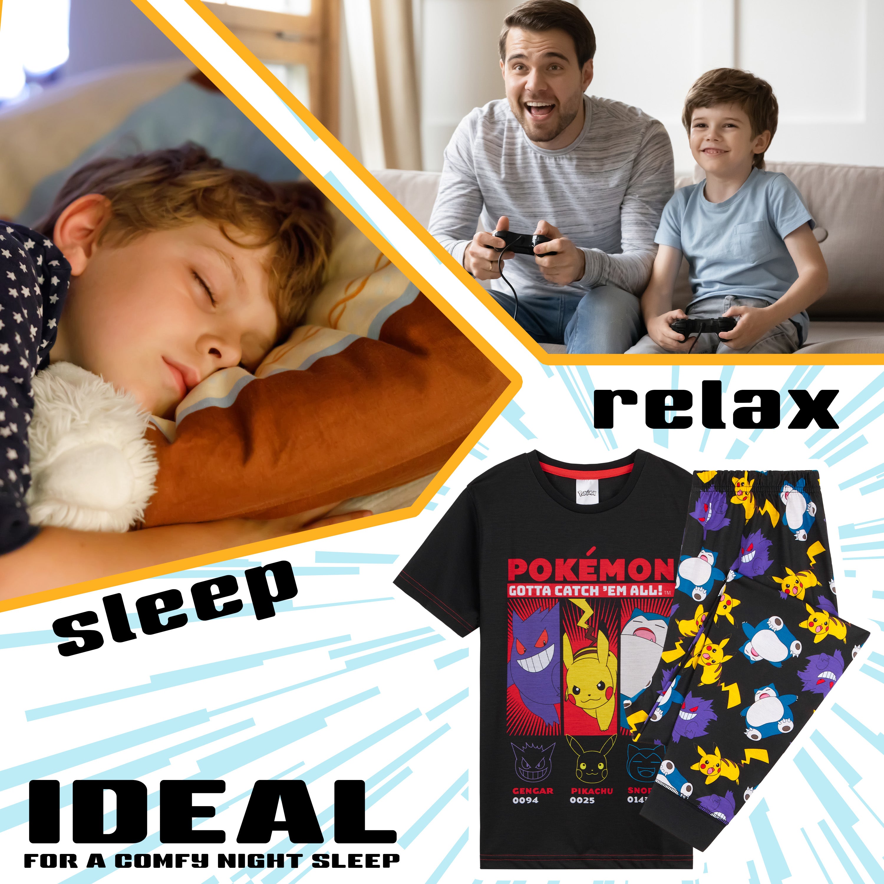 get-trend-boys-pok-mon-pyjama-gar-on-coton-2-pi-ces image 5