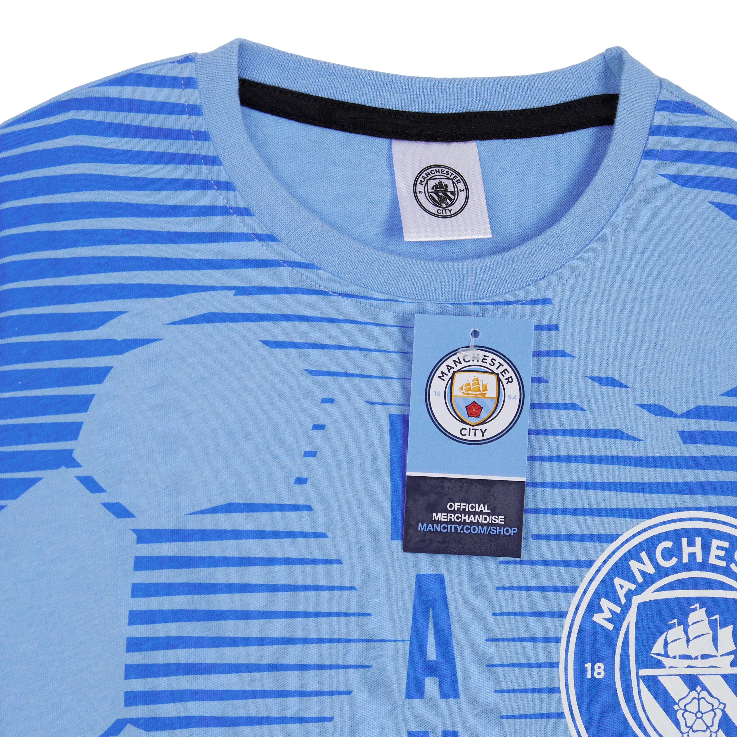 manchester-city-pyjama-gar-on-coton-2-pi-ces-bleu-7-8-ans image 4