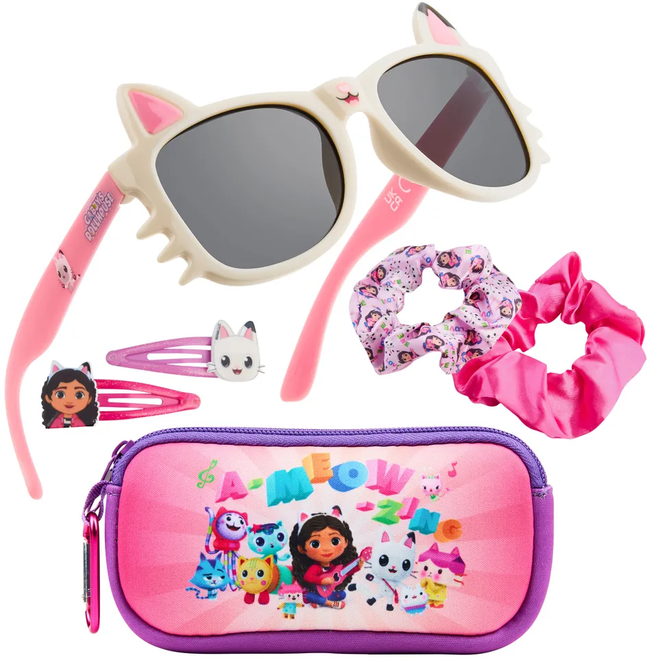 set-lunettes-soleil-fille-accessoires-cheveux-avec-tui image 1