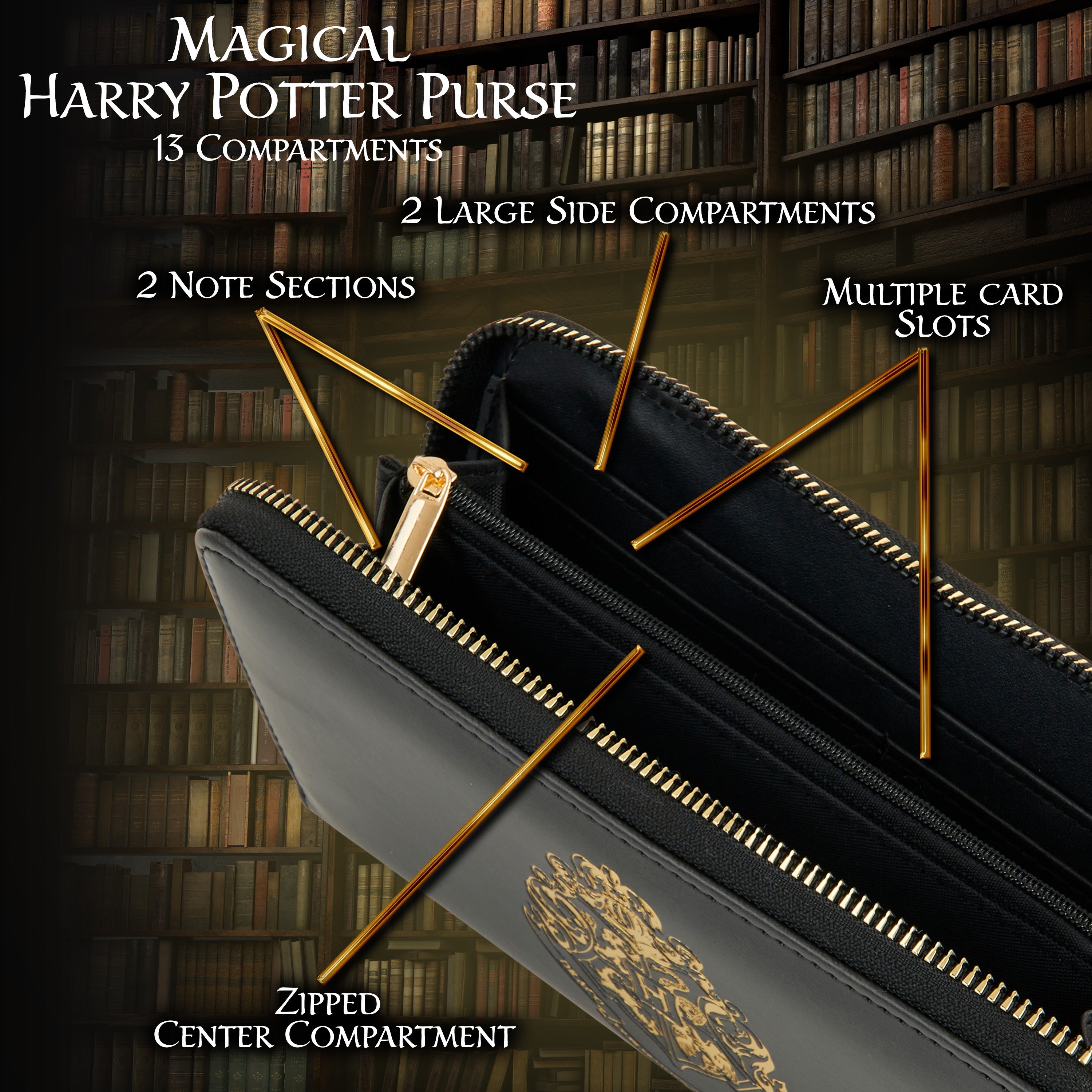 harry-potter-porte-monnaie-femme-zip-porte-cartes-officiel image 6