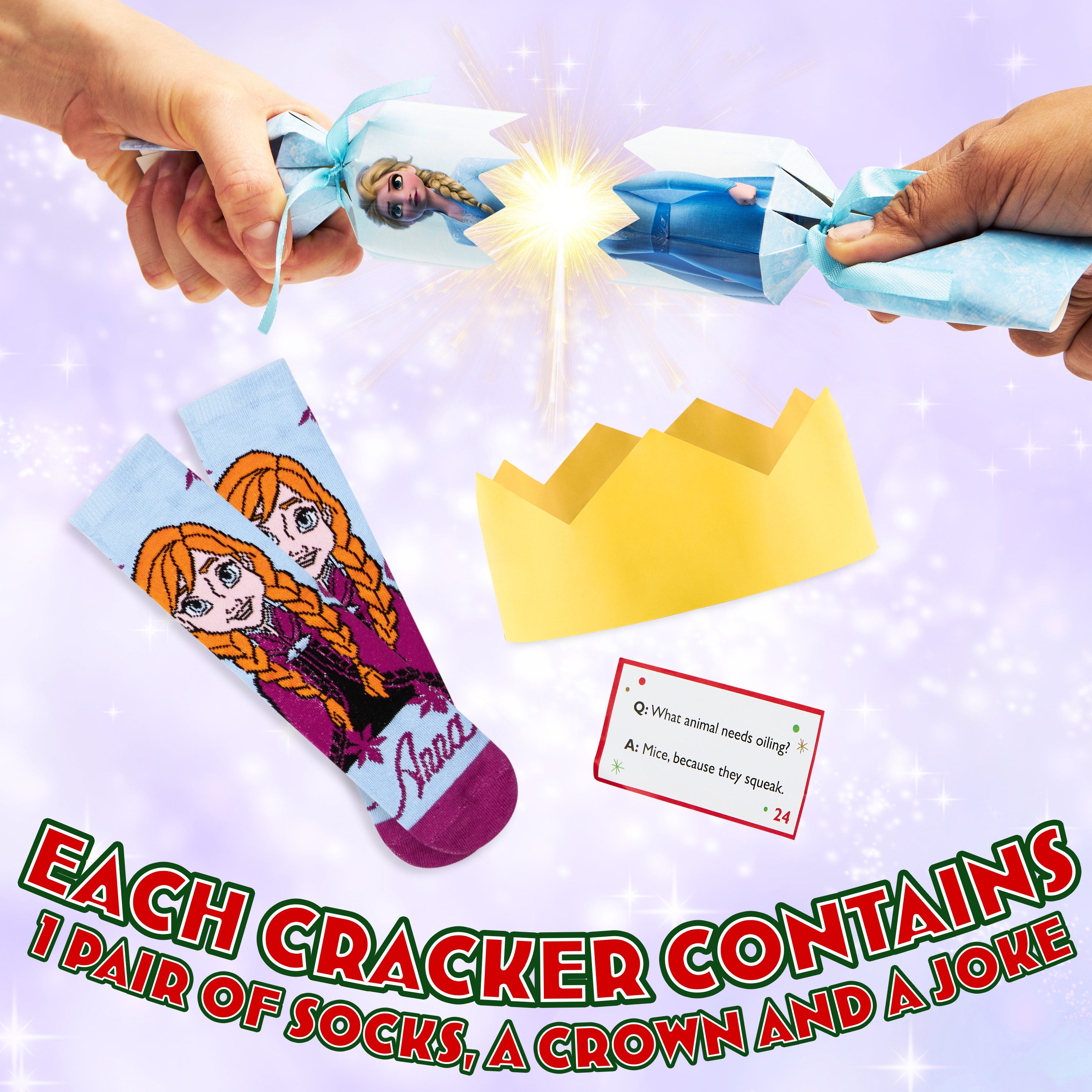disney-frozen-p-tards-de-no-l-lot-de-6-avec-chaussettes-enfant image 2