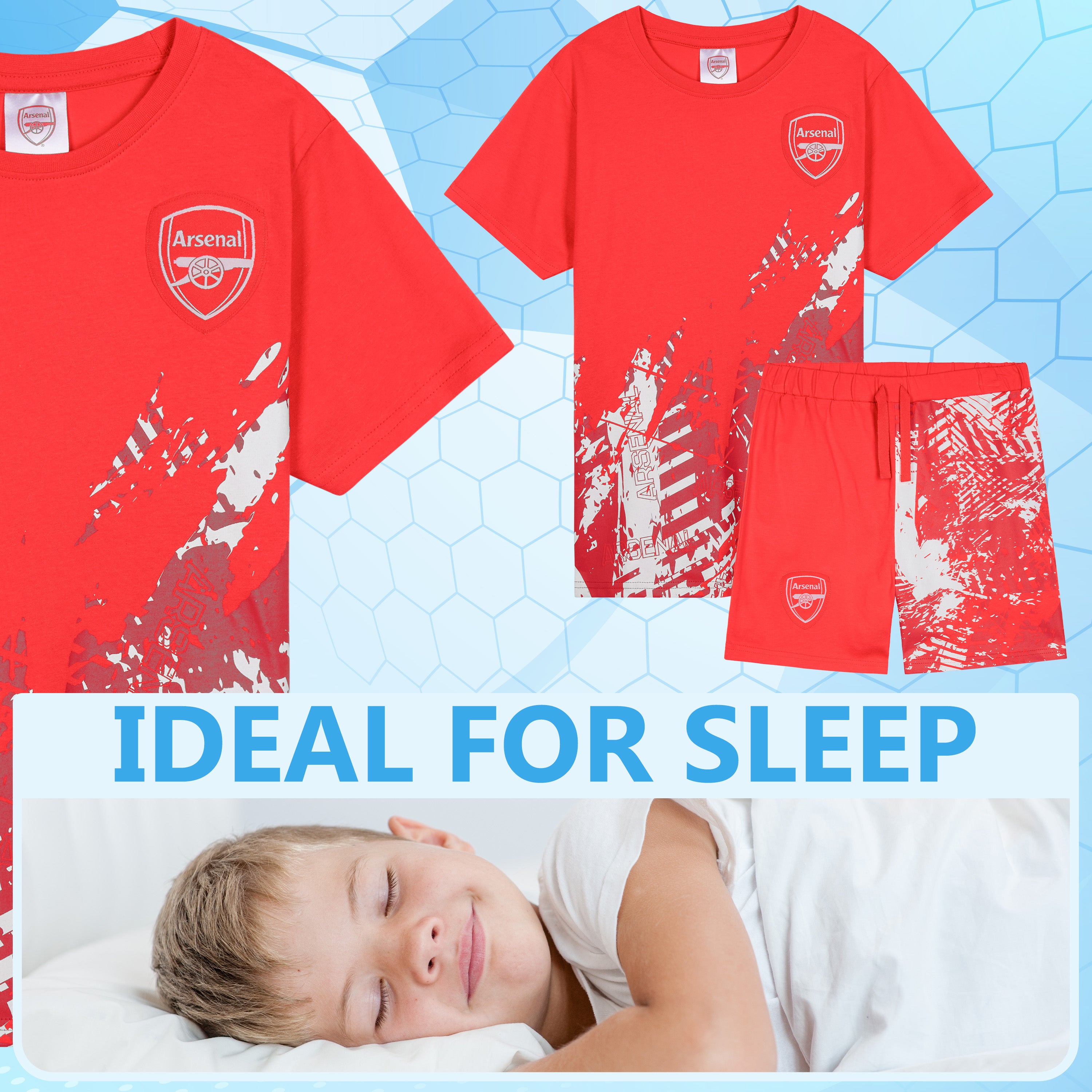 arsenal-pyjama-court-foot-gar-on-t-shirt-et-short image 2