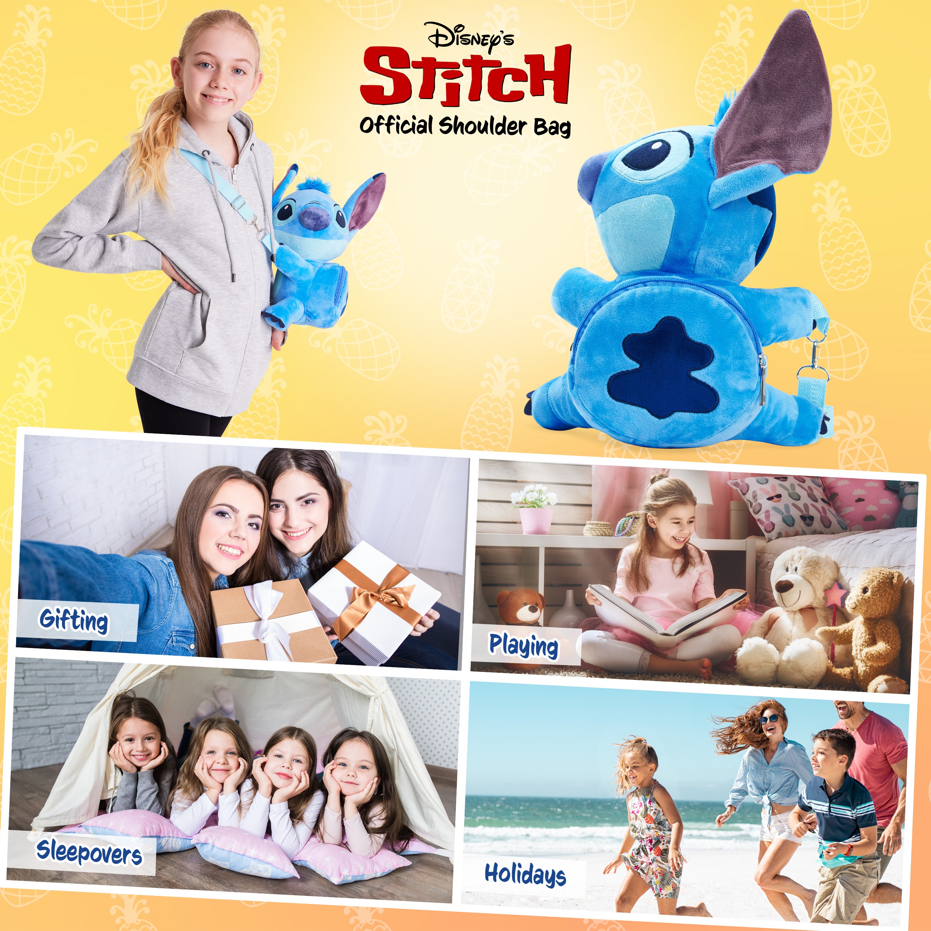 disney-stitch-sac-bandouli-re-3d-fille-polyester-zipp image 3