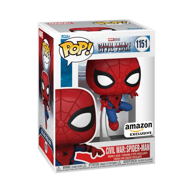 funko-pop-civil-war-spider-man-figurine-vinyle-build-a-scene image 1