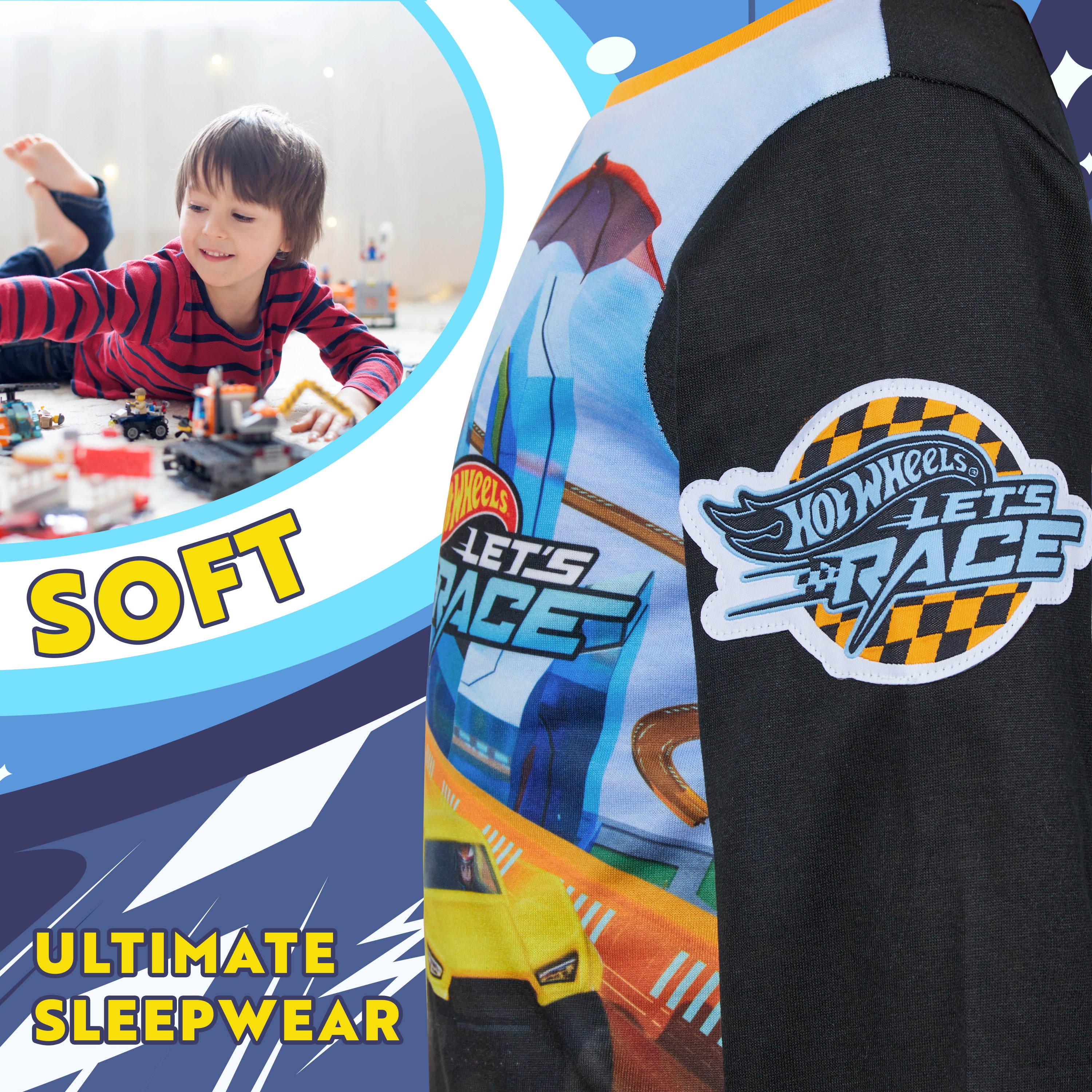 hot-wheels-pyjama-gar-on-long-2-pi-ces-3-8-ans image 5