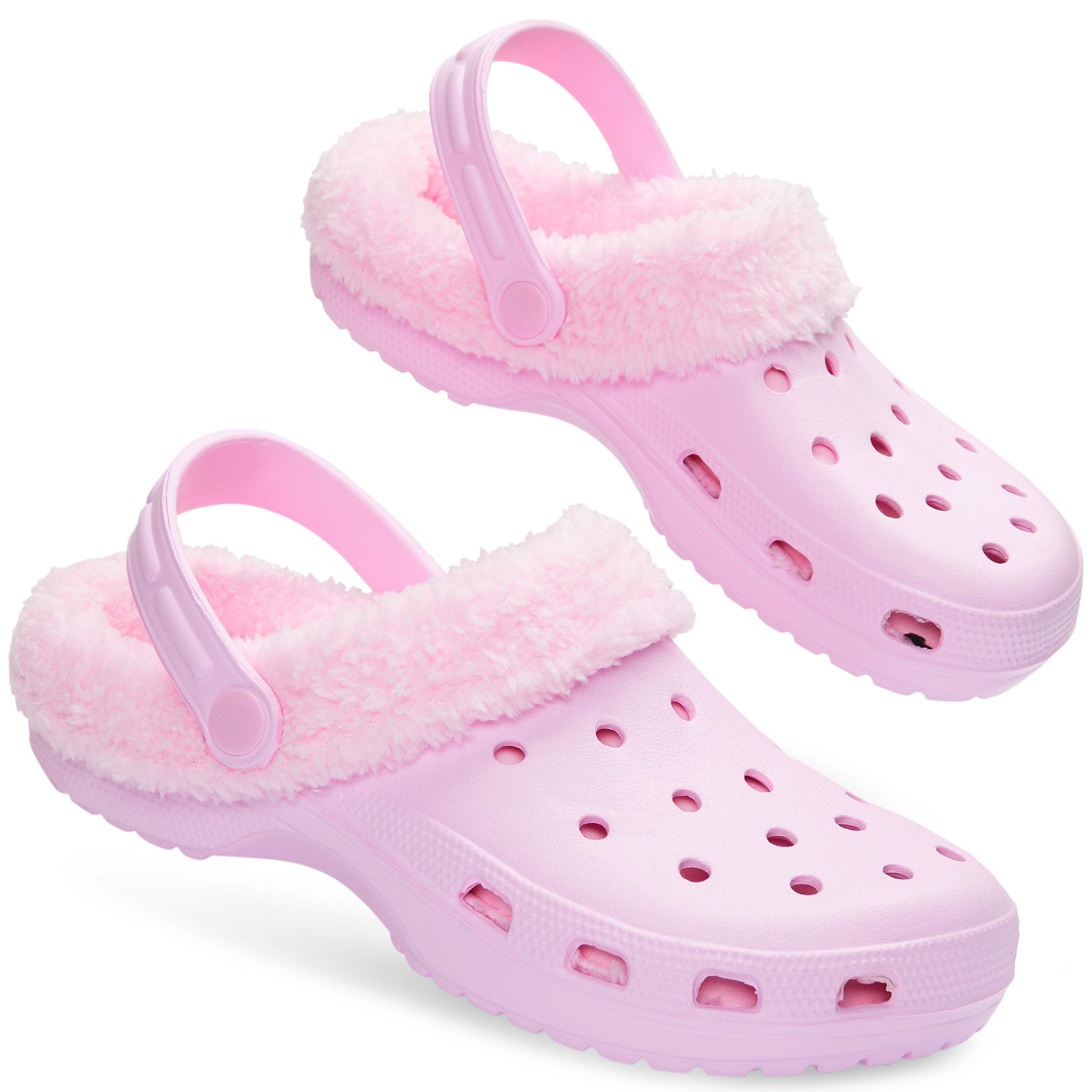 citycomfort-women-sabots-fourr-s-femme-rose-38 image 1