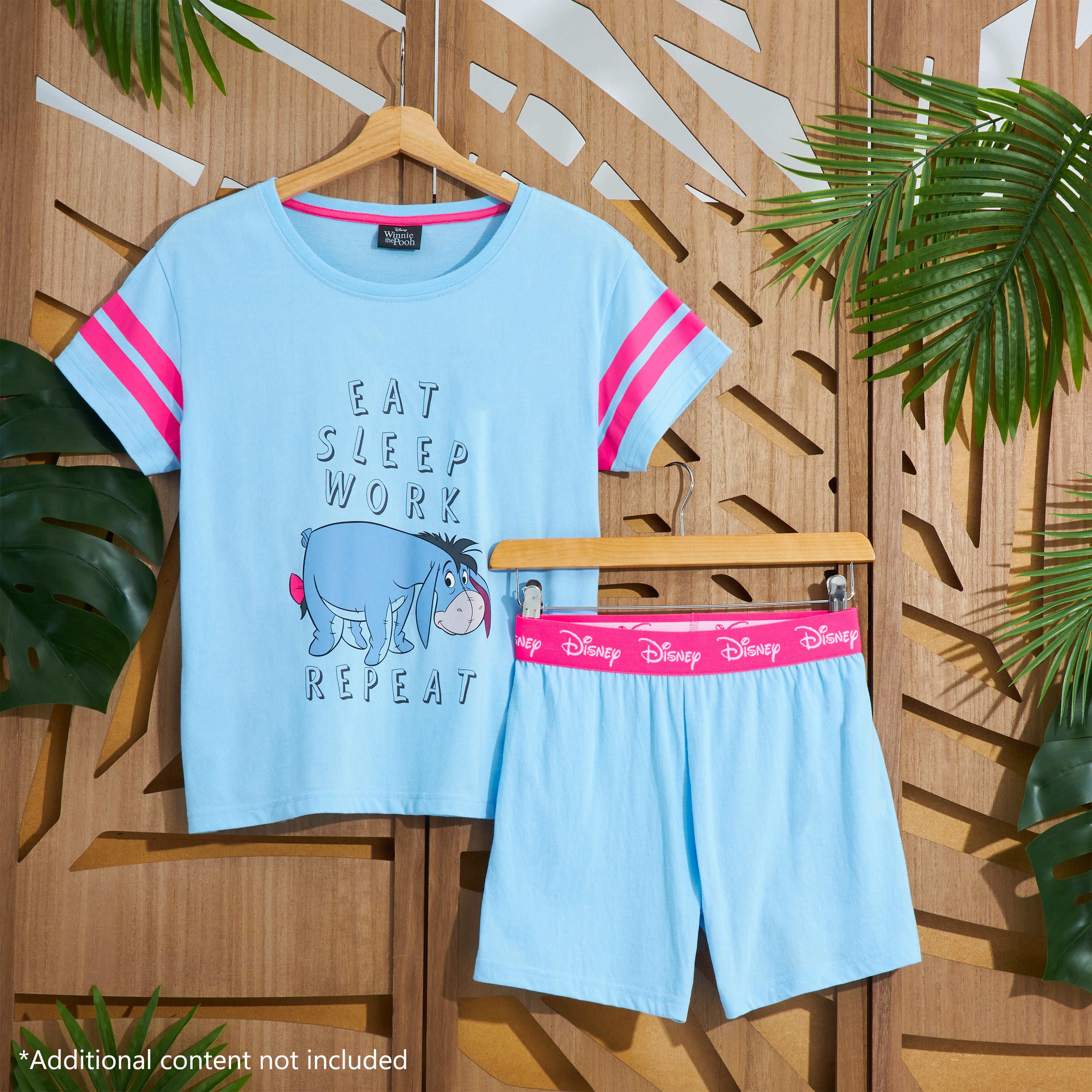 disney-eeyore-pyjama-femme-short-coton-bourriquet-2-pi-ces image 2