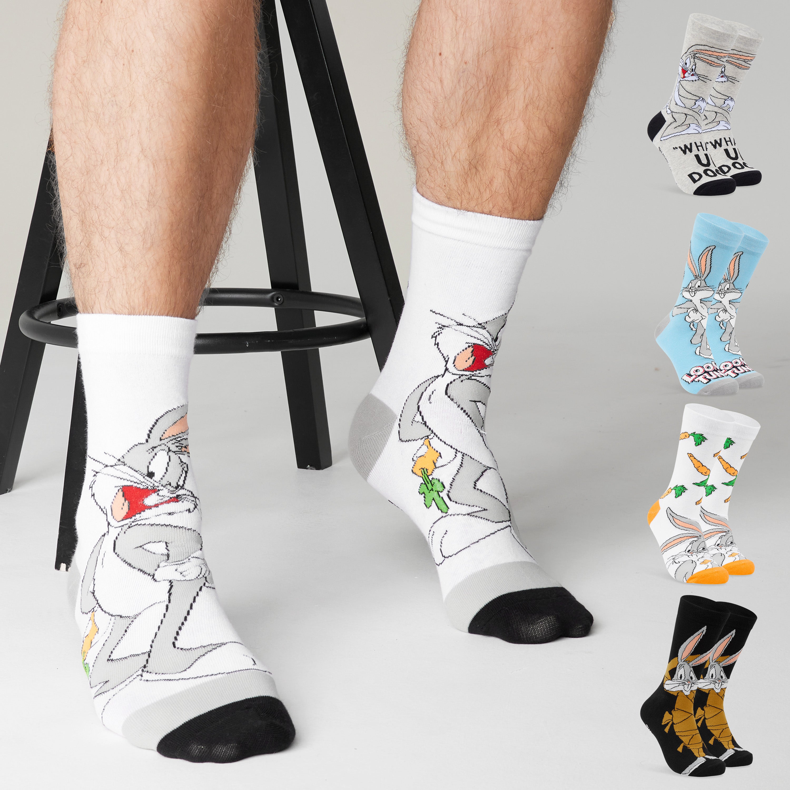 get-trend-men-chaussettes-homme-looney-tunes-x5-coton image 6