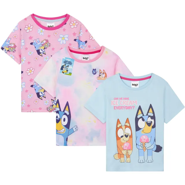 get-trend-men-bluey-lot-3-t-shirts-enfant-tailles-2-8-ans image 1