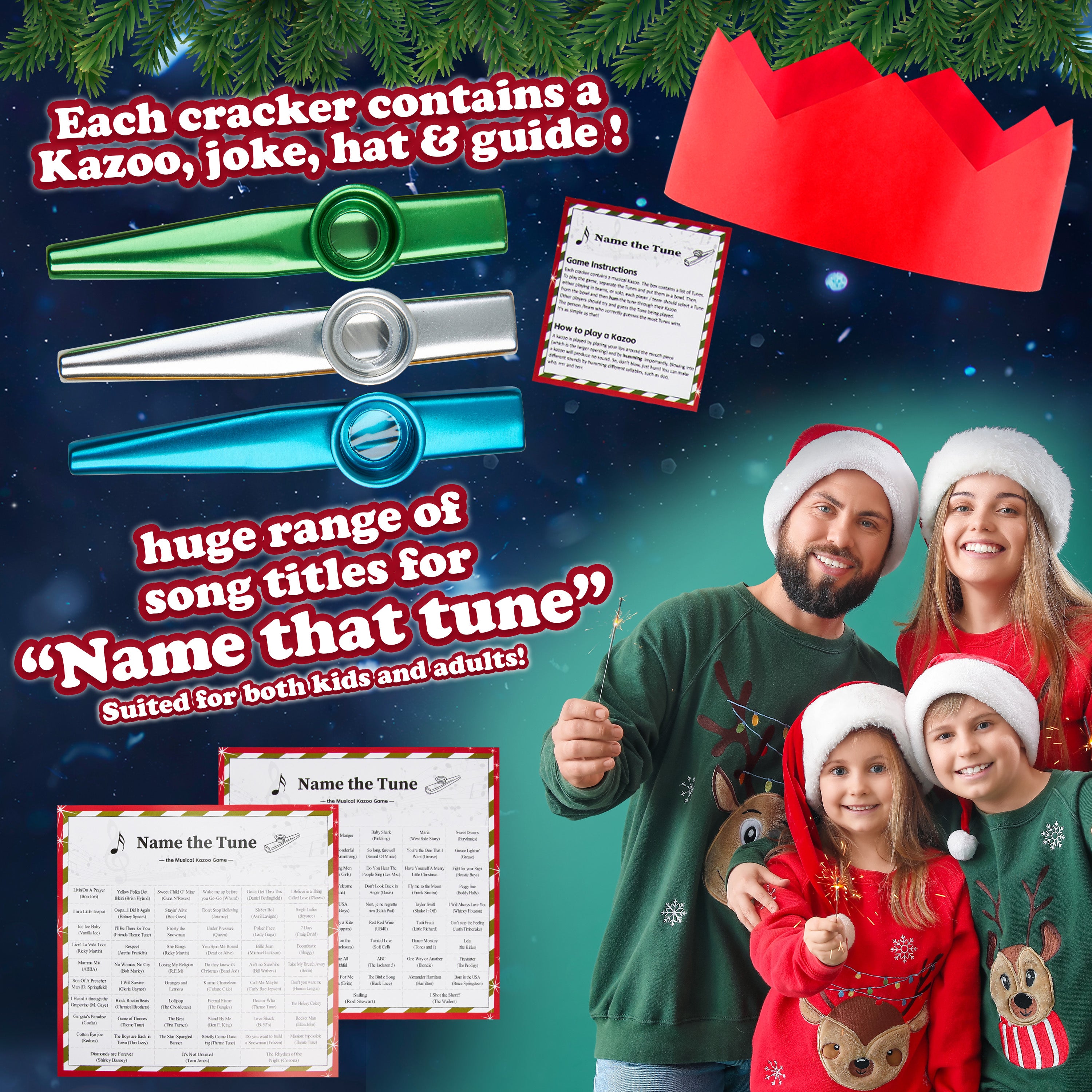 kreativekraft-crackers-no-l-musicaux-kazoo-pack-6 image 4
