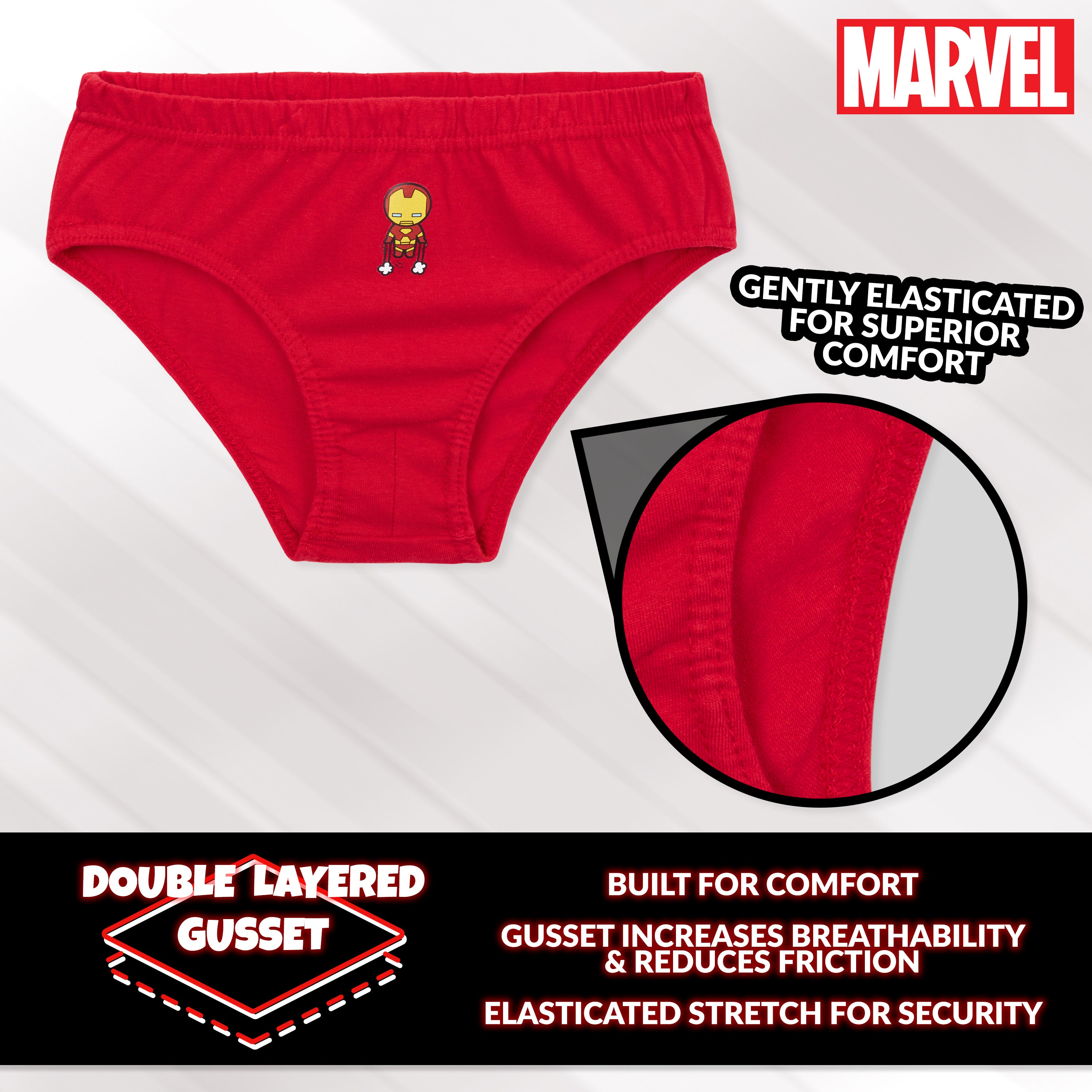 get-trend-marvel-slips-gar-on-5-pi-ces-coton-spiderman-7-8-ans image 5