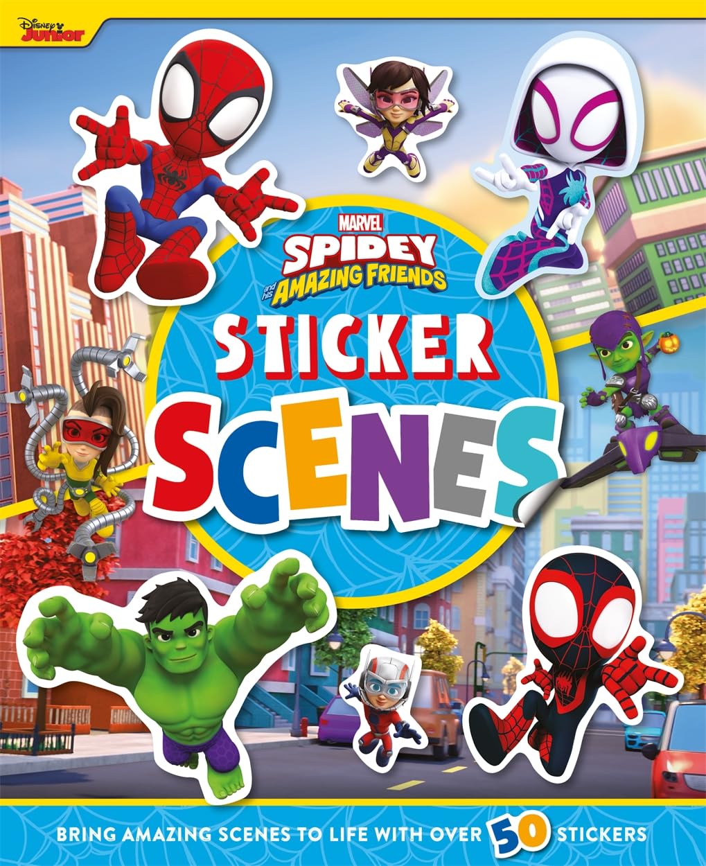 marvel-spidey-amazing-friends-livre-stickers-sc-nes-h-ro-ques image 1