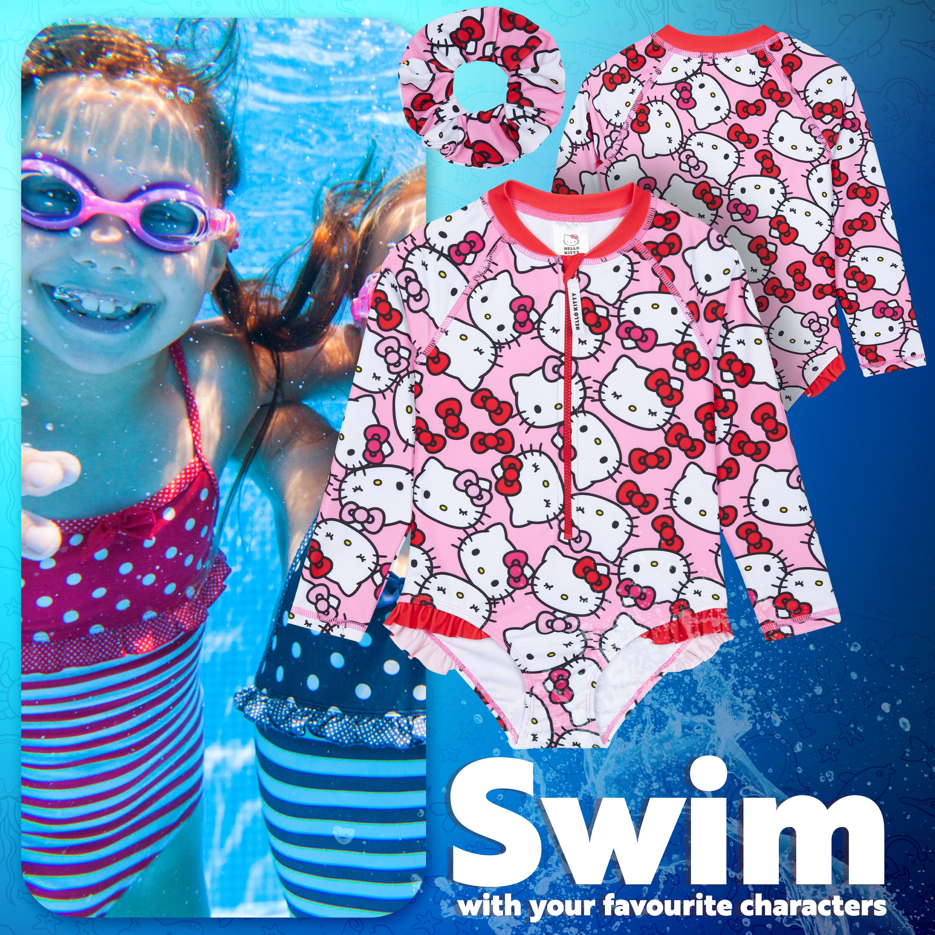 hello-kitty-maillot-bain-fille-1-pi-ce-manches-longues image 3