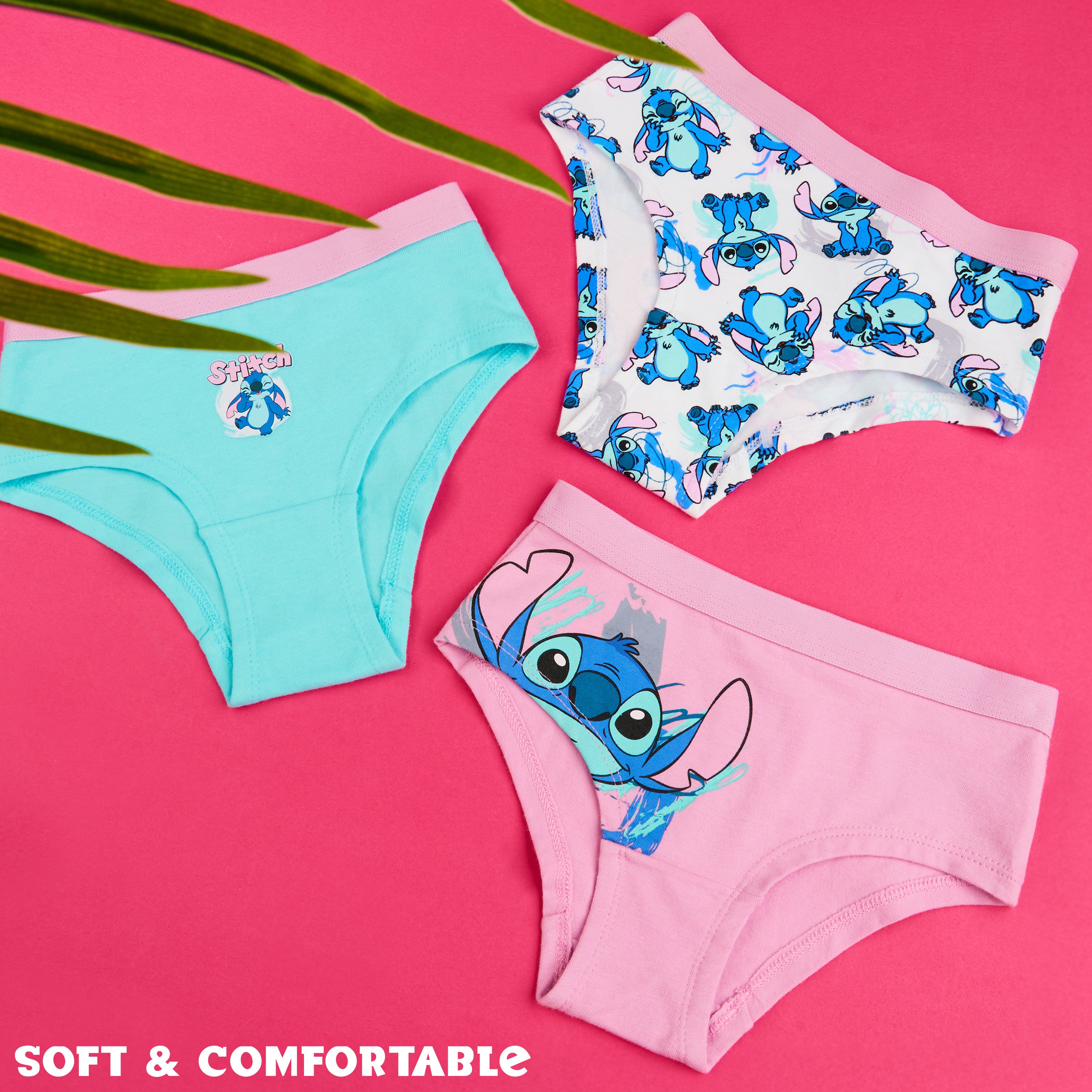 stitch-lot-slips-fille-coton-culotte-enfant-5-paires image 5