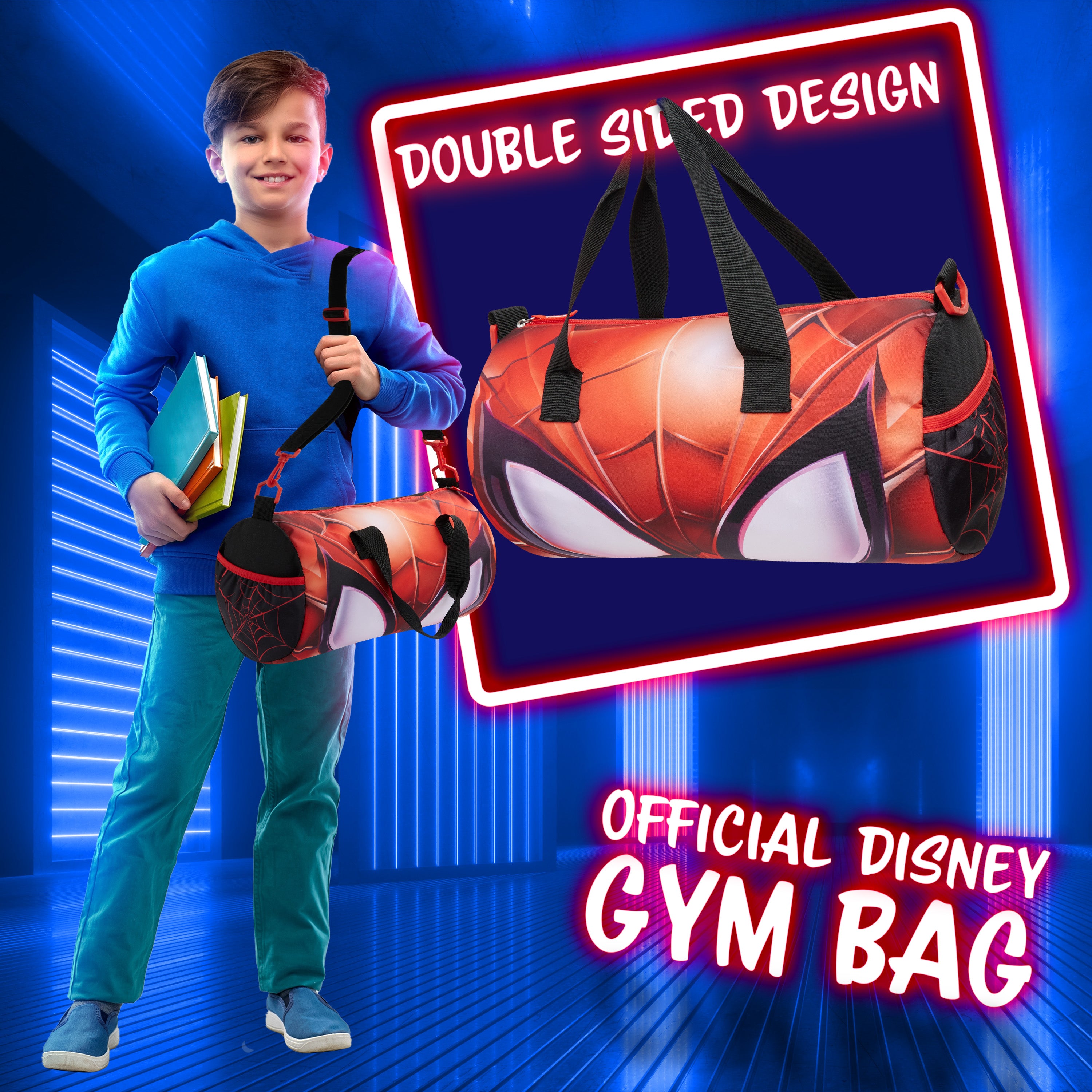 disney-spiderman-sac-de-sport-enfant-noir-rouge-40-cm image 3